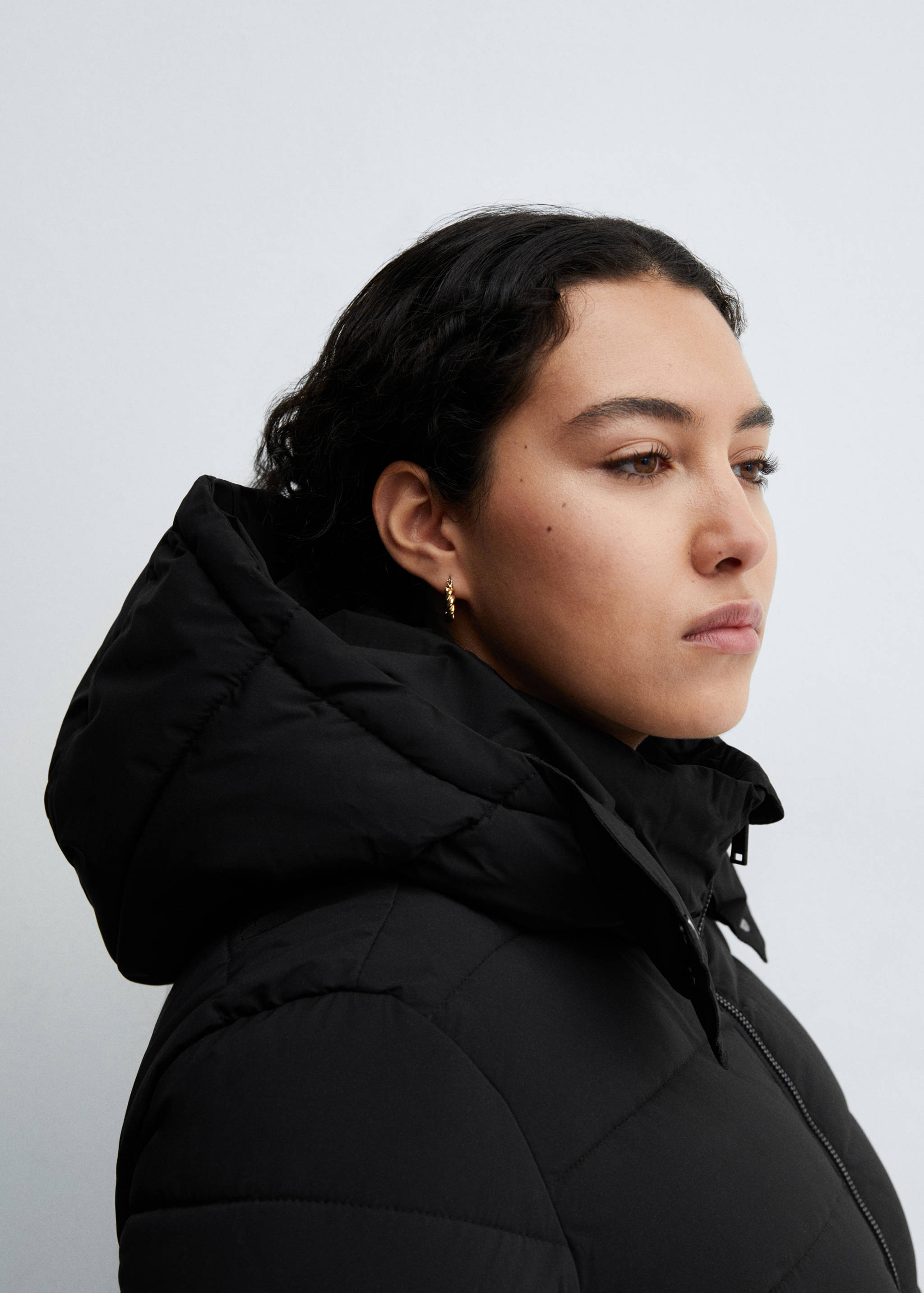 Prošívaný anorak s kapucí - Detail zboží 4