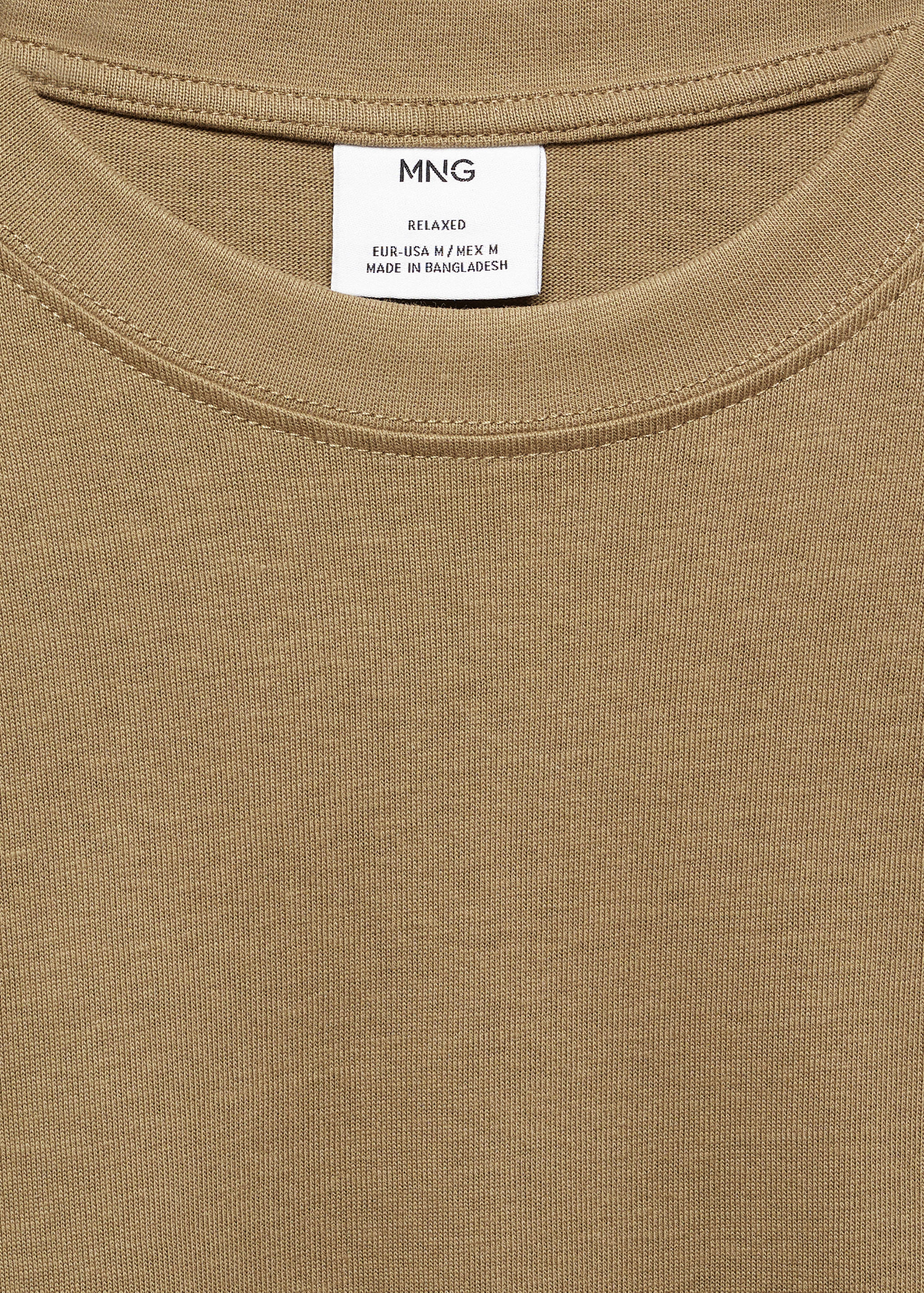 Camiseta básica 100% algodón relaxed fit - Detalle del artículo 8
