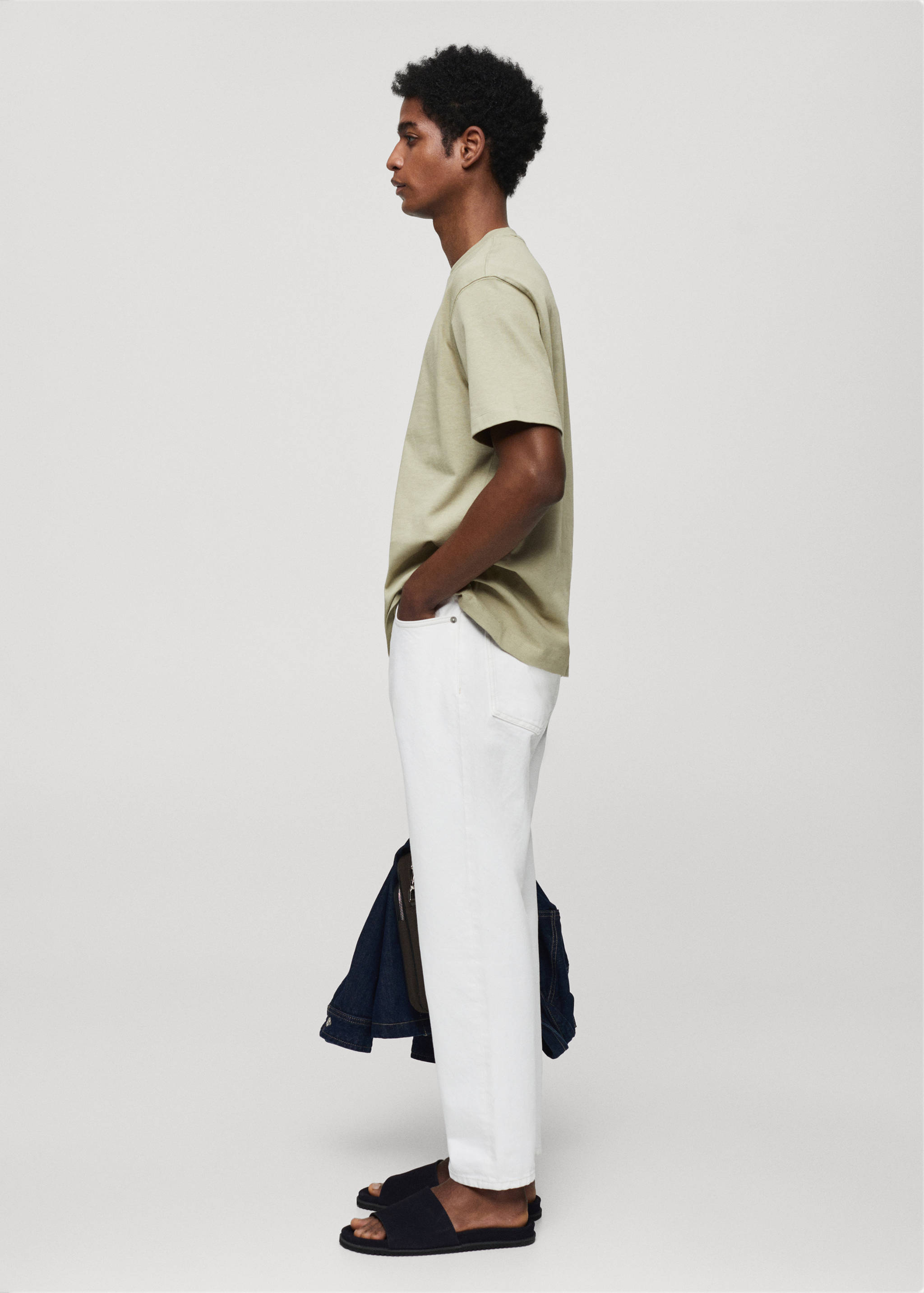 Camiseta básica 100% algodón relaxed fit - Detalle del artículo 2