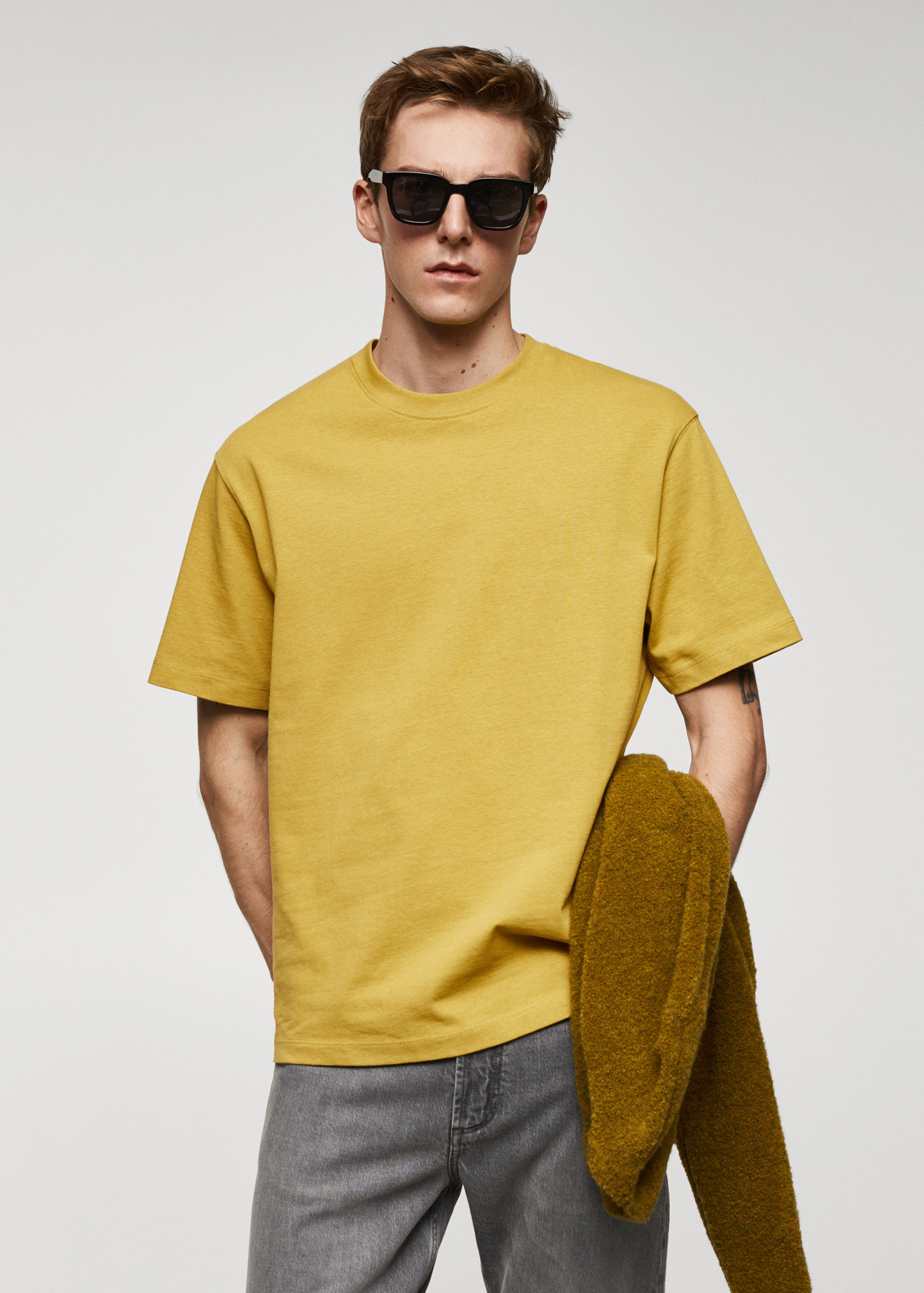 Samarreta bàsica 100% cotó relaxed fit - Pla mig