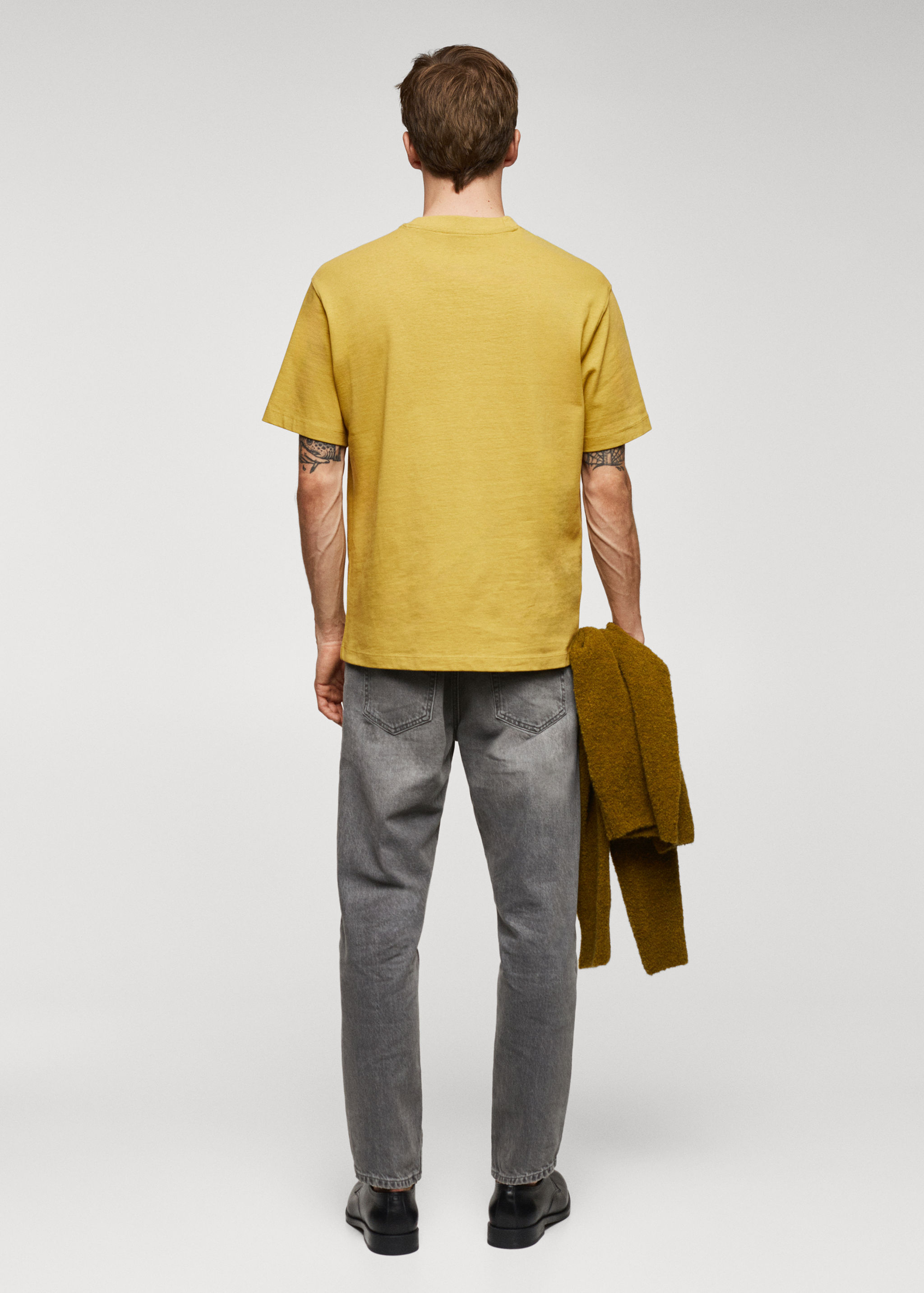 Samarreta bàsica 100% cotó relaxed fit - Revers de l'article