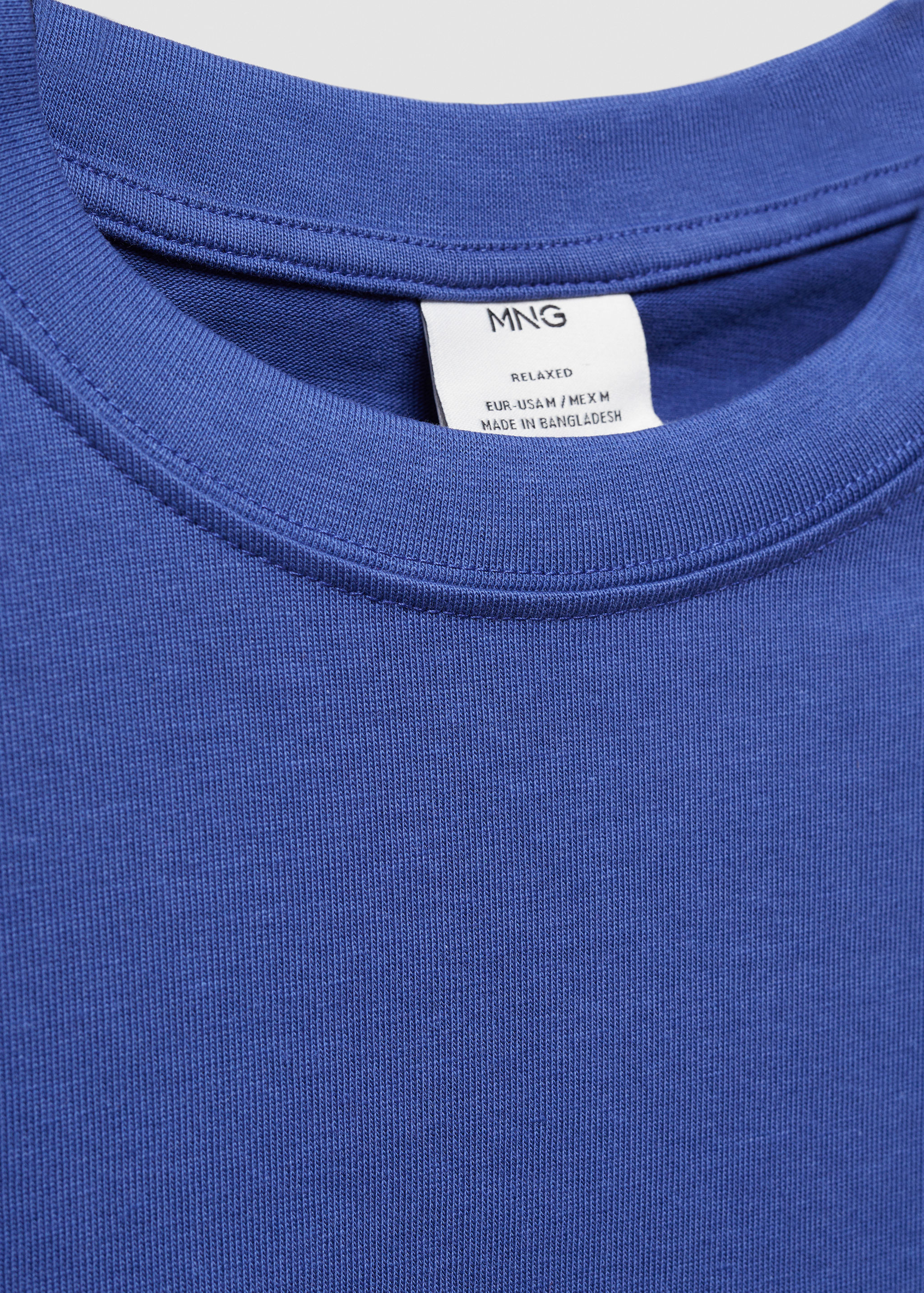 Basic 100% cotton relaxed-fit t-shirt - Details of the article 8