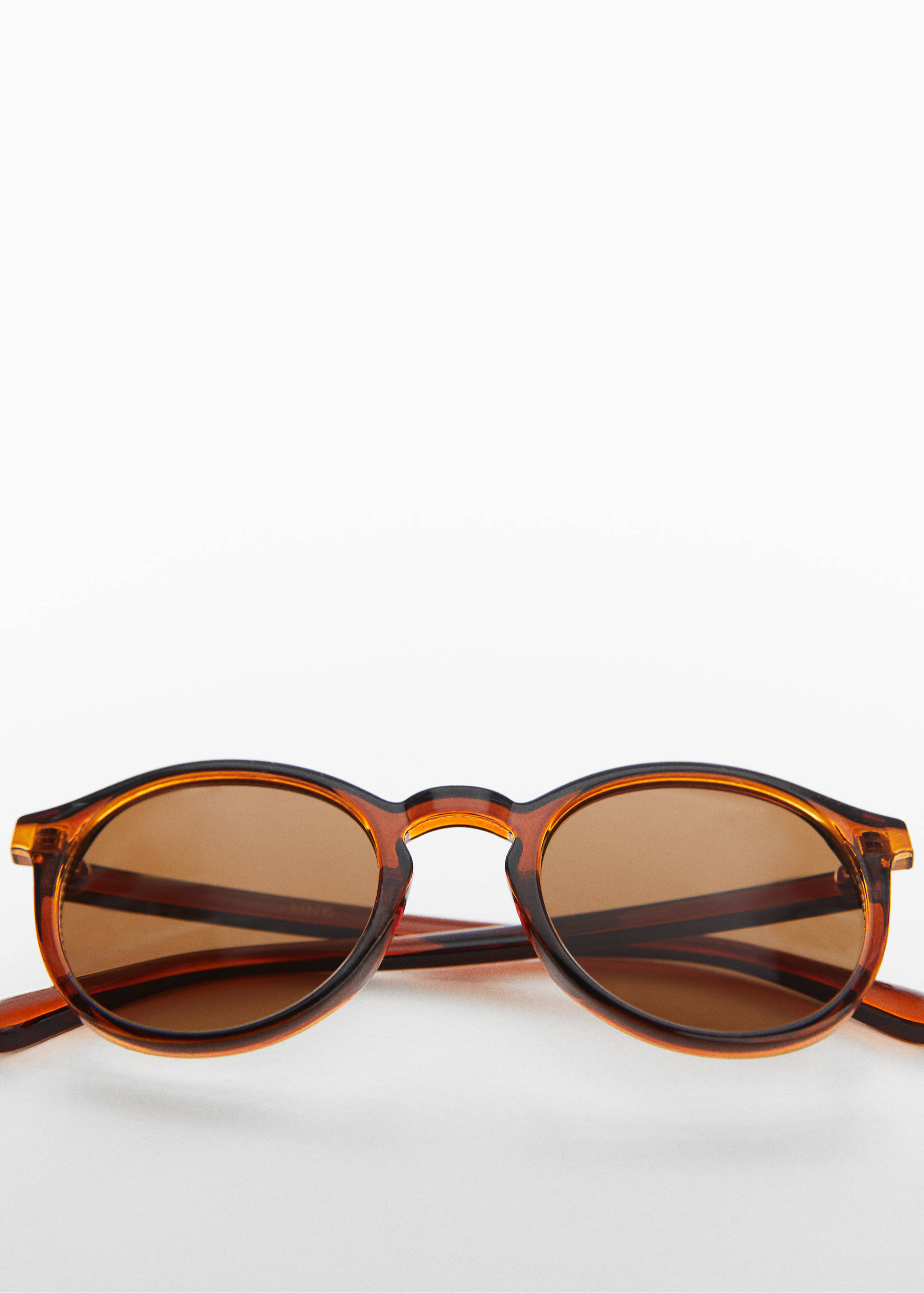 Rounded frame sunglasses - Details of the article 5, Brown. Ref: 67050645-00.