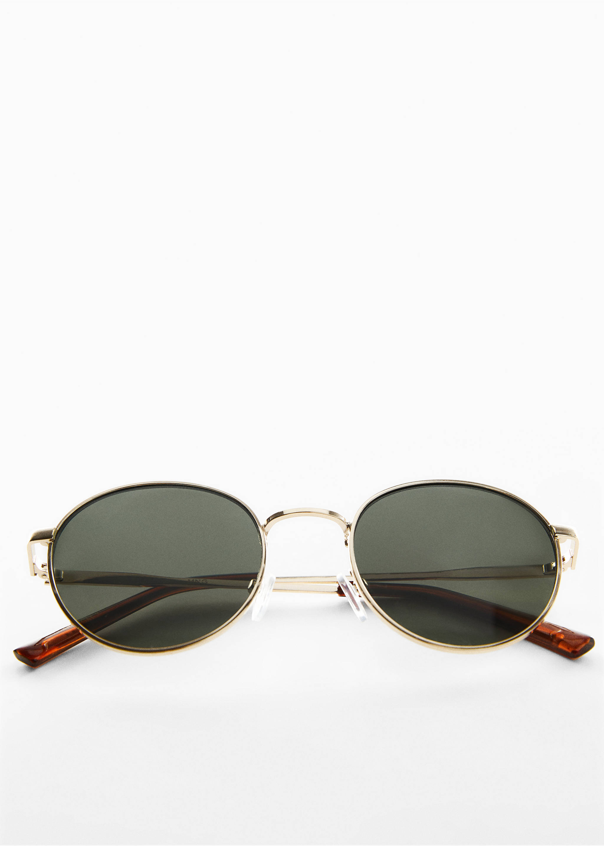 Round Metal Sunglasses - Details of the article 5, Gold. Ref: 67050647-00.