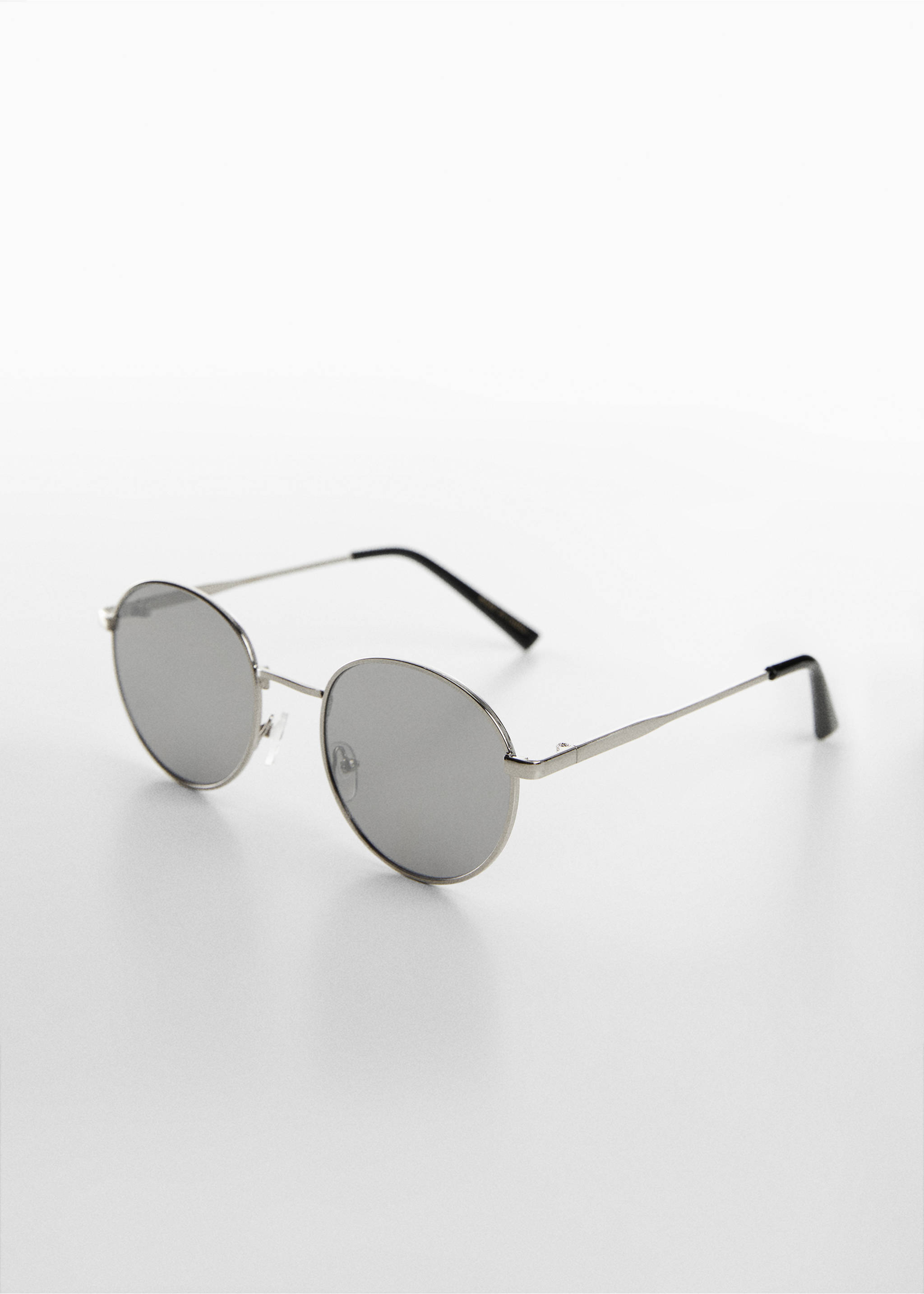 Round Metal Sunglasses - Medium plane, Silver. Ref: 67050647-00.