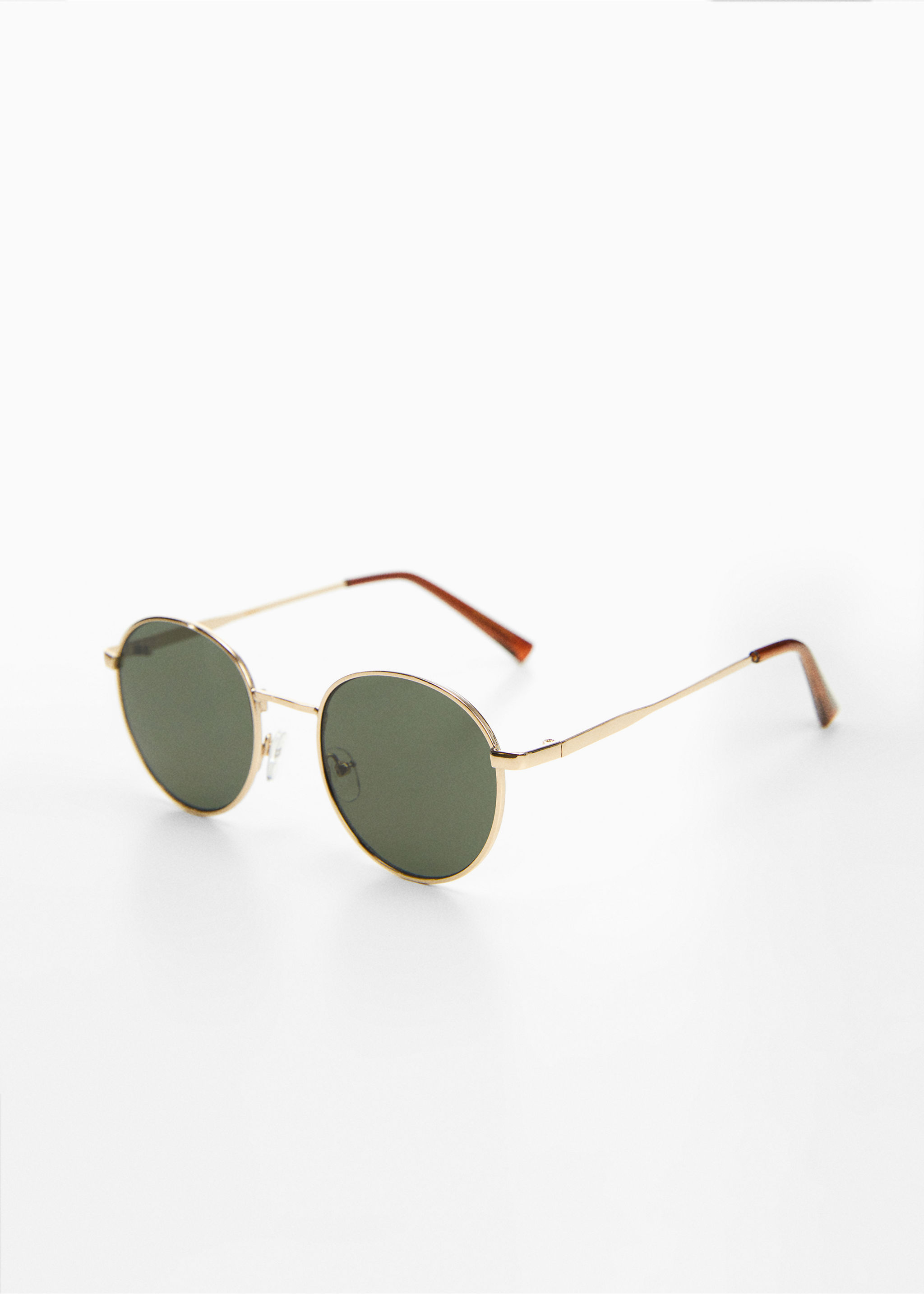 Round Metal Sunglasses - Medium plane