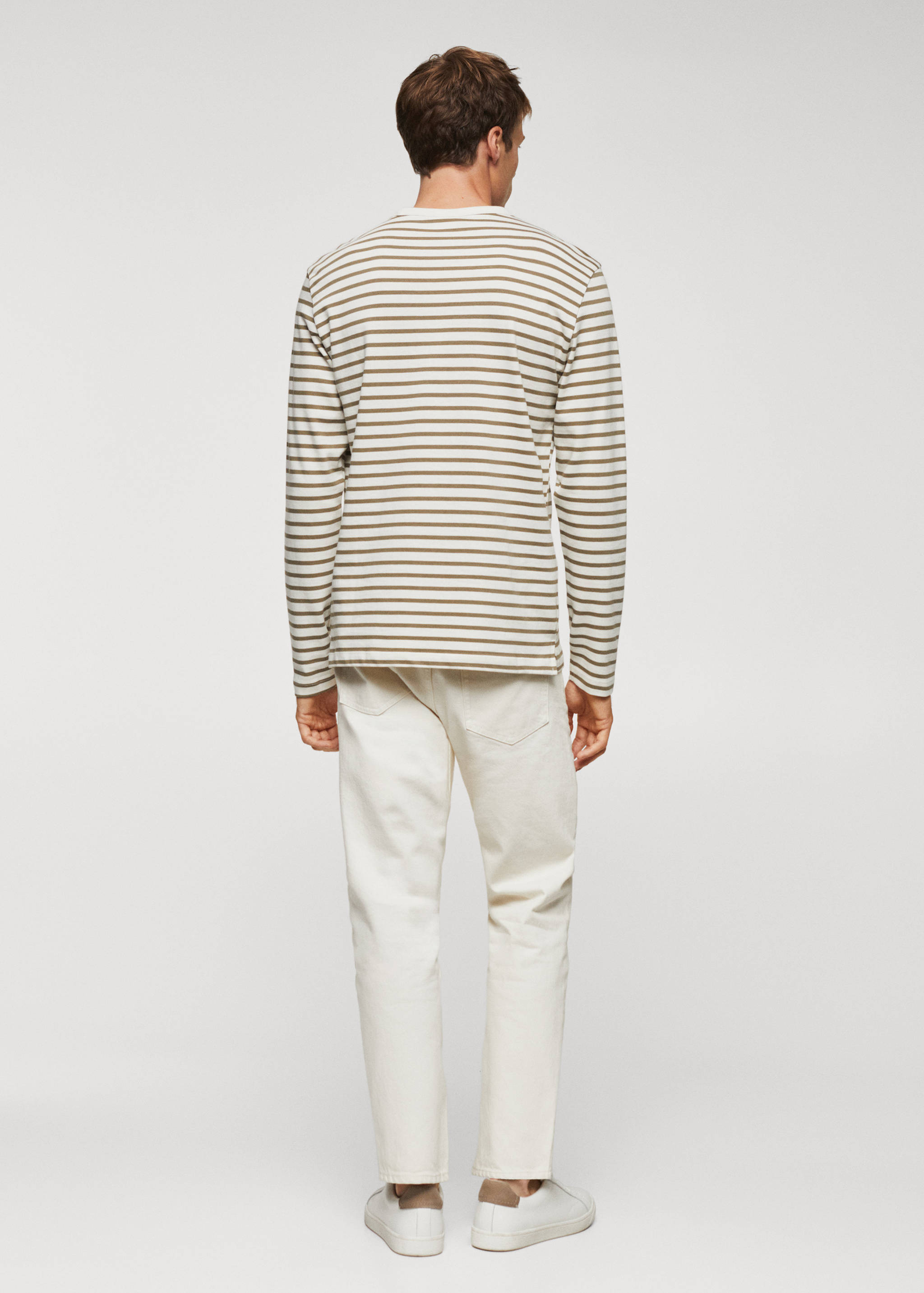Striped long sleeves t-shirt - Reverse of the article