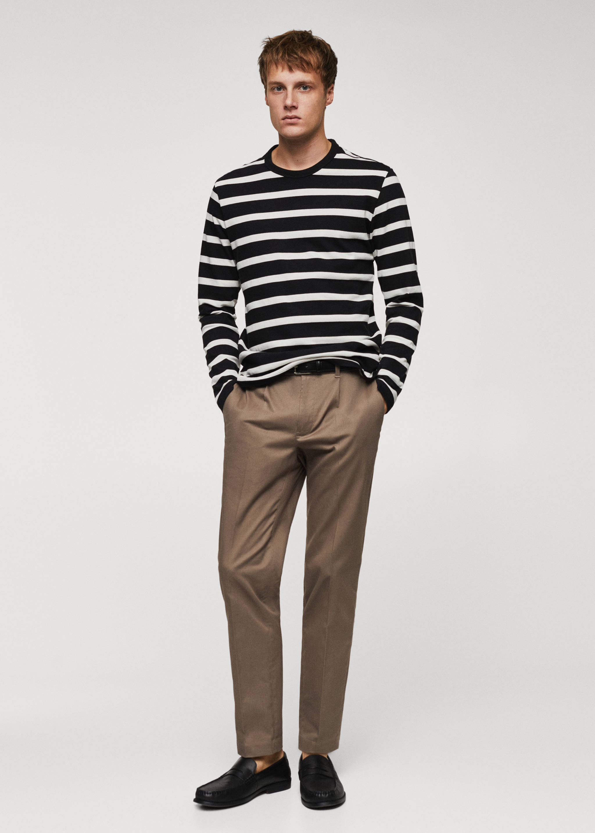 Striped long sleeves t-shirt - General plane