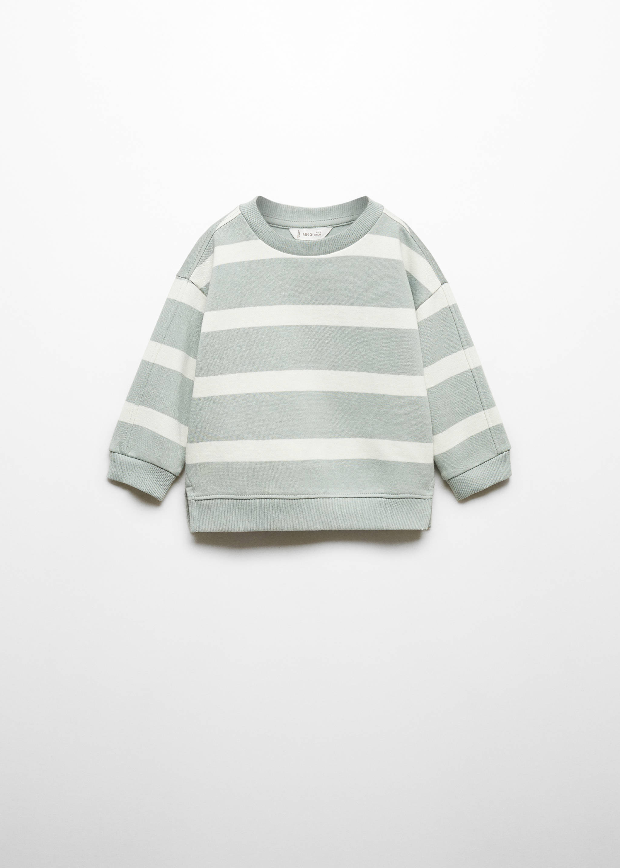 Striped cotton-blend sweatshirt - Article without model