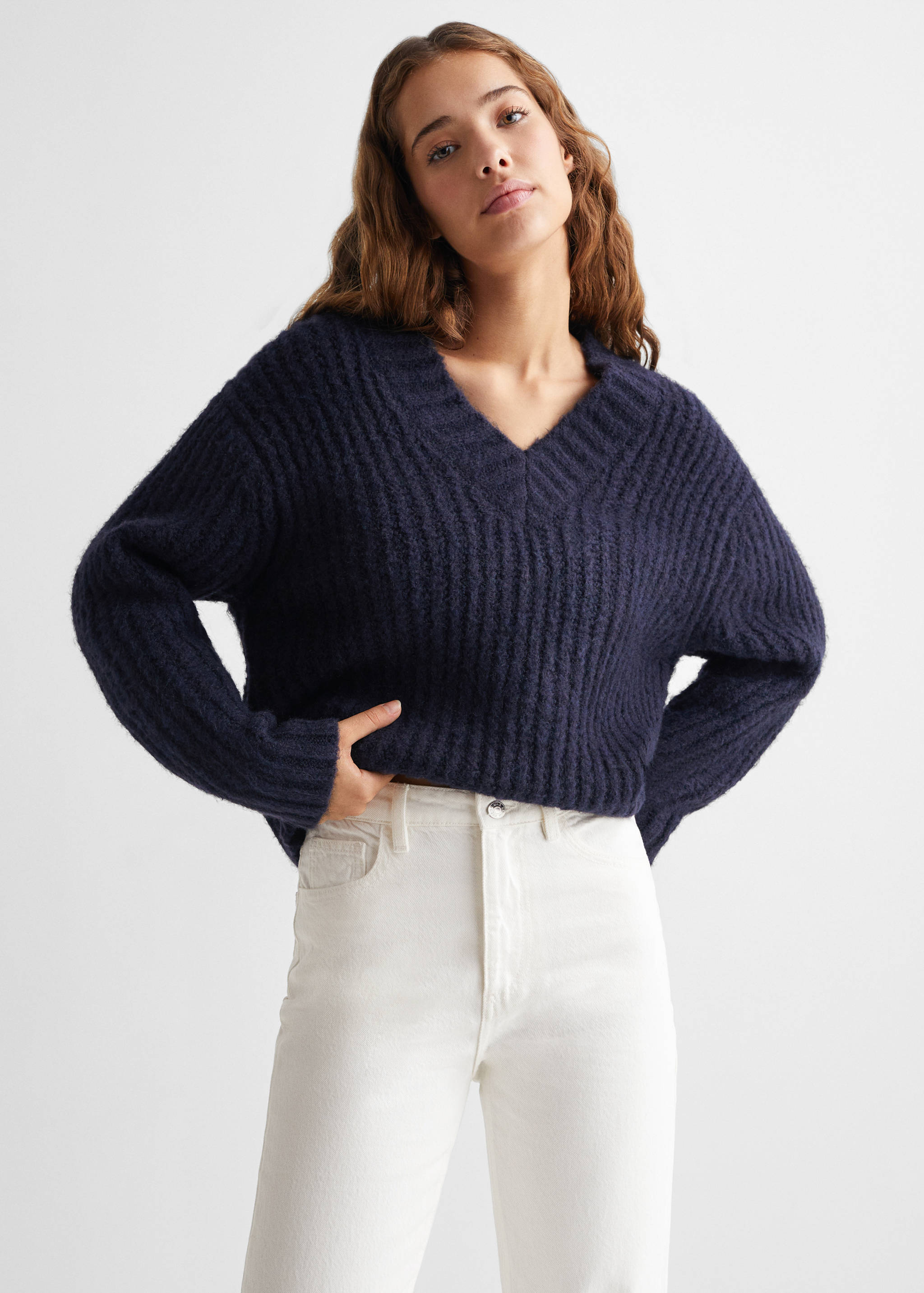 Jeans Mom-fit - Bild av mittparti