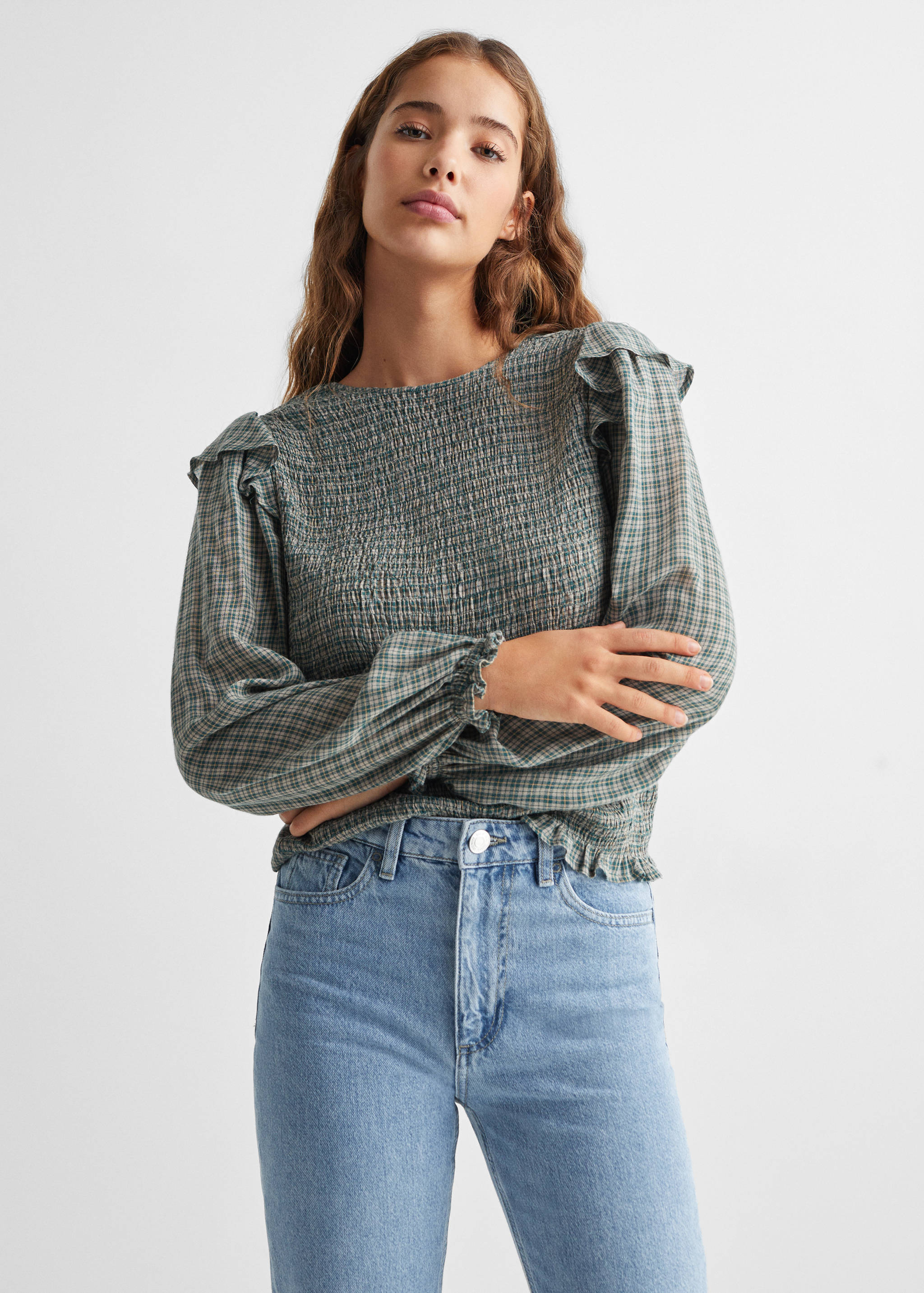 Jeans Mom-fit - Bild av mittparti