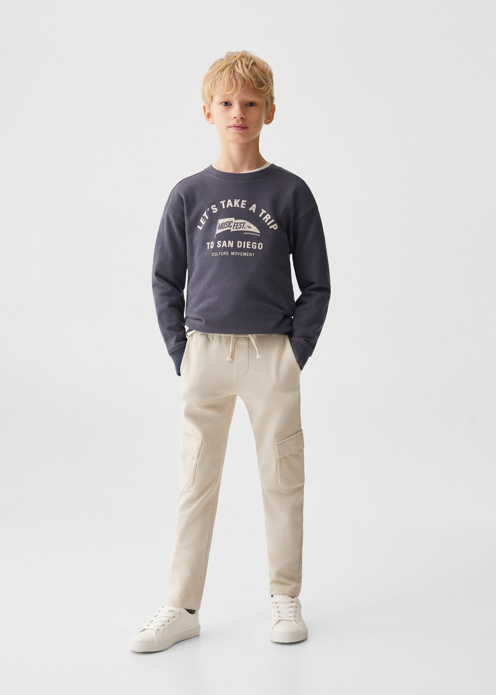 Jogger-Hose aus Baumwolle - Allgemeine Ansicht