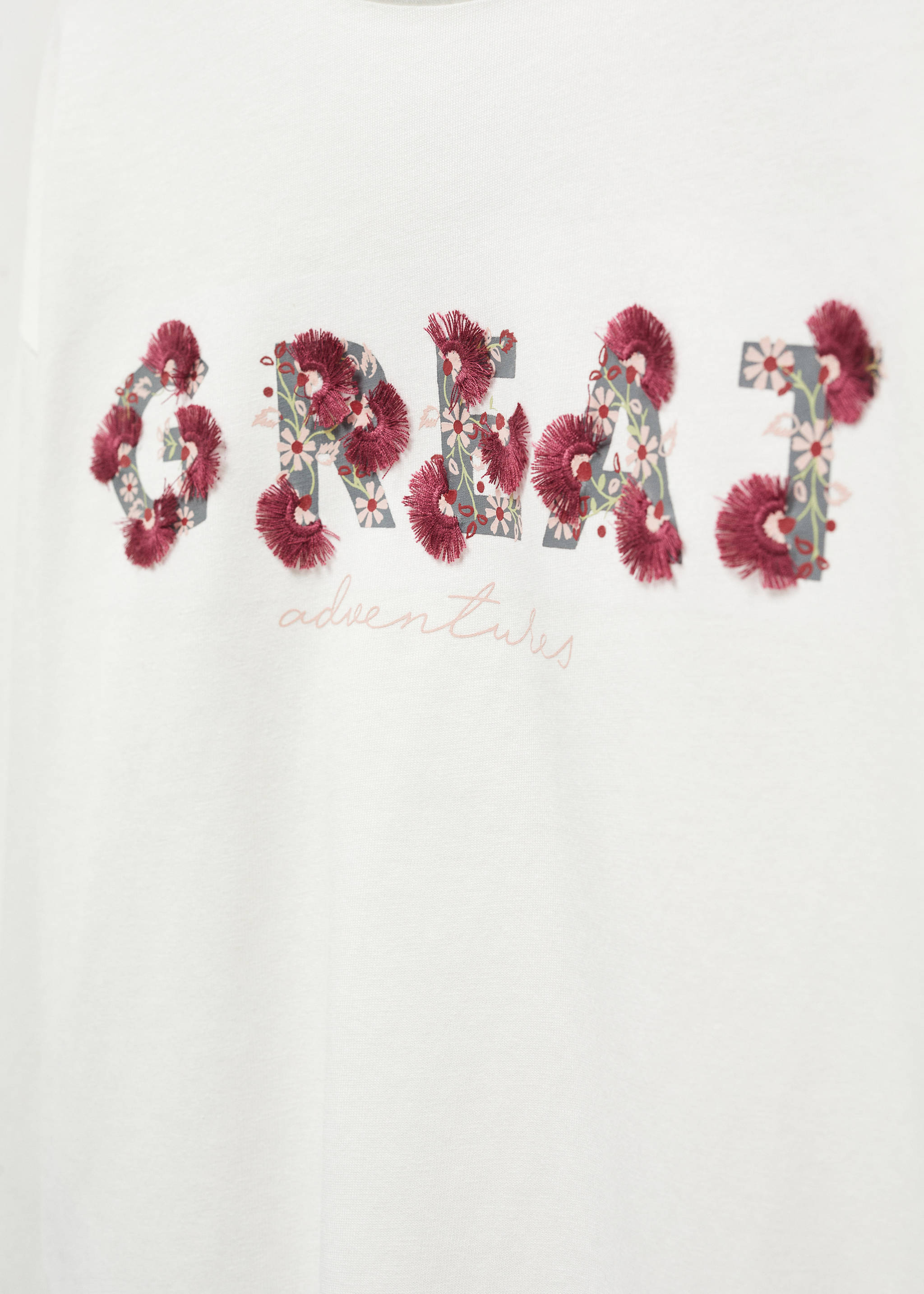 Long-sleeved t-shirt with message - Details of the article 8