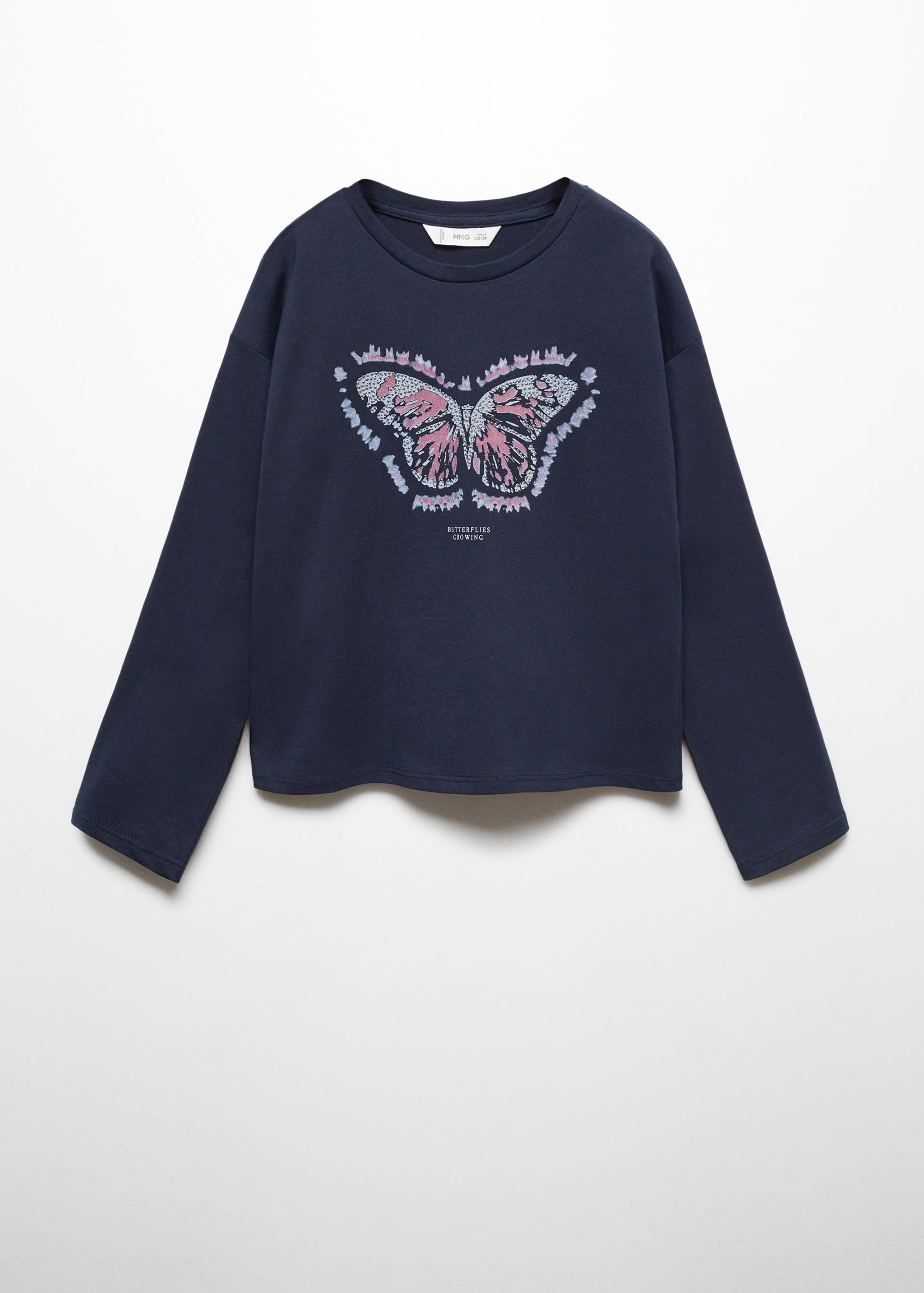 Tričko s dlouhým potištěným rukávem - Zboží bez modelu