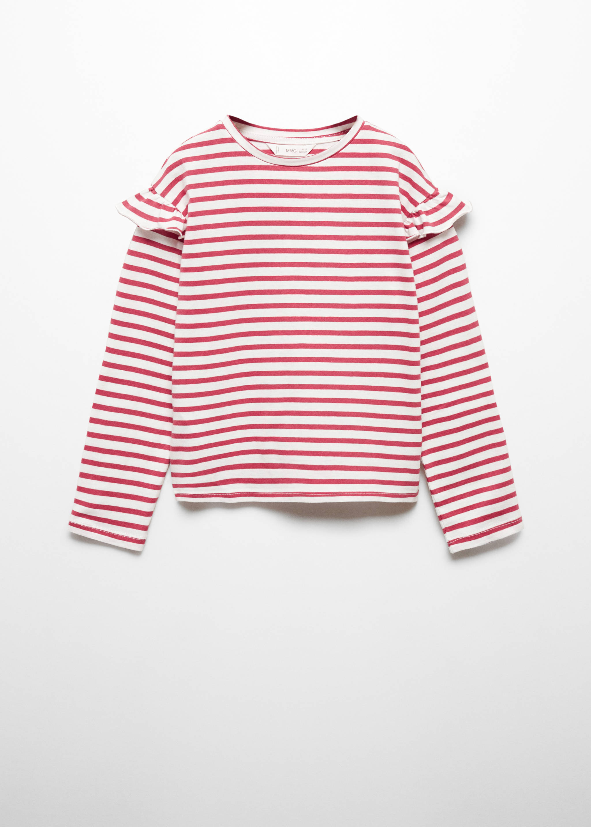 T-shirt rayures manches volant - Article sans modèle