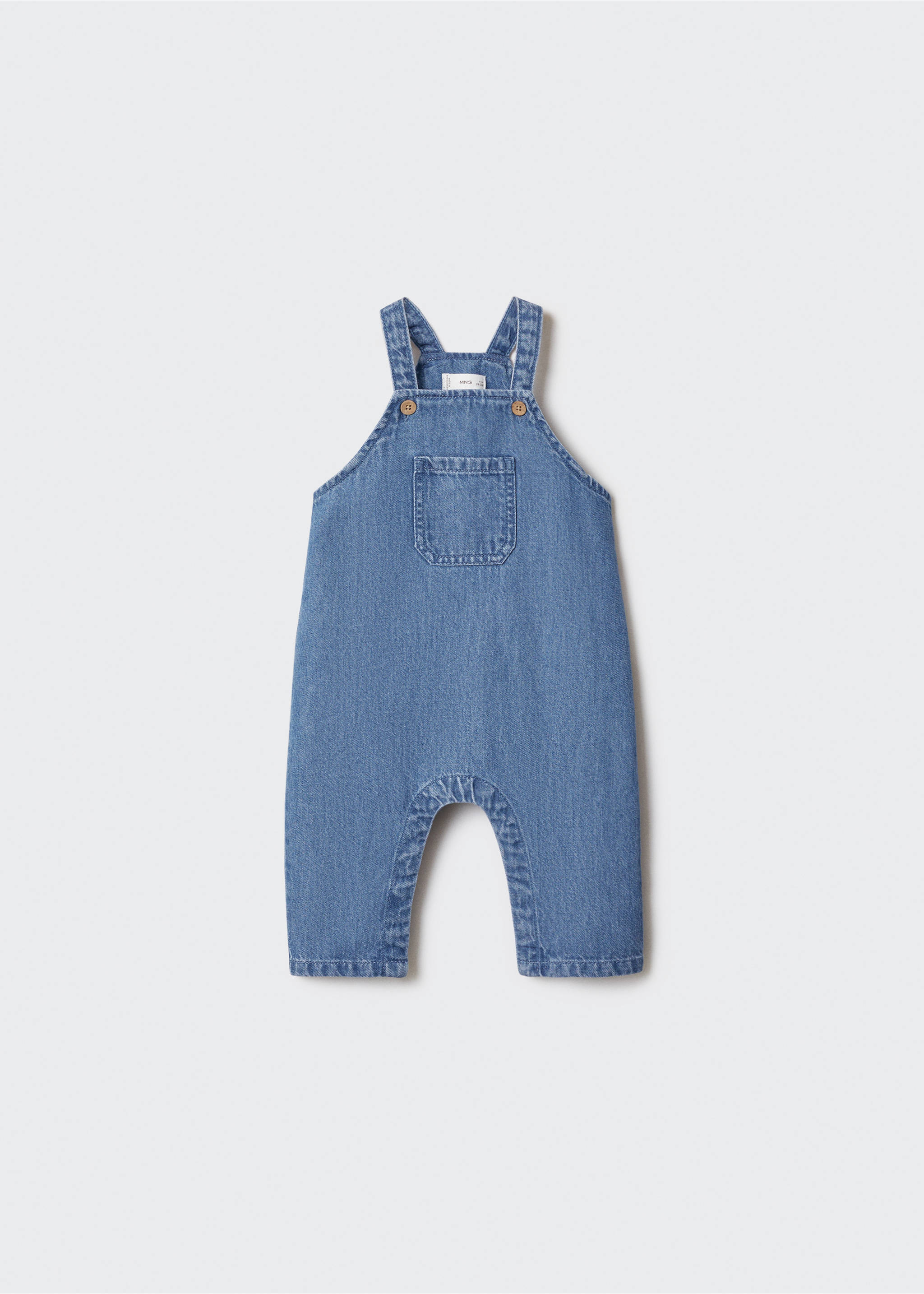 Salopette denim - Article sans modèle, Bleu moyen. Ref: 67050668-00.