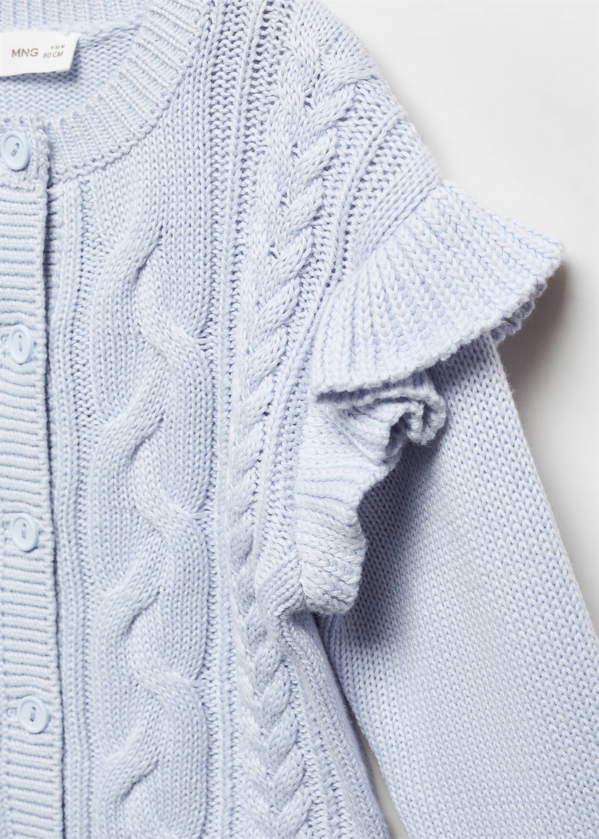 Ruffle  knit cardigan - Details of the article 8