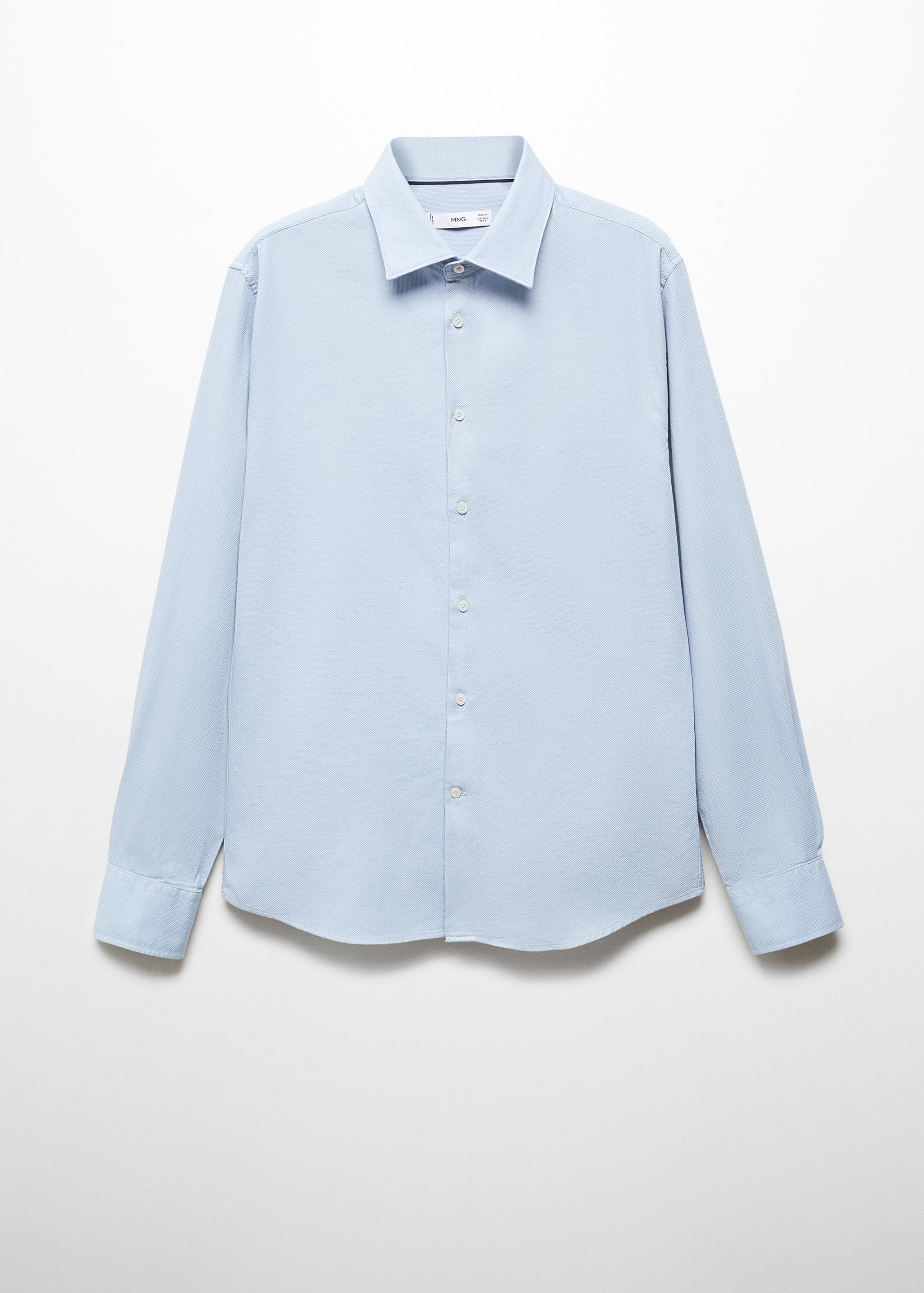 Chemise slim fit structurée coton - Article sans modèle