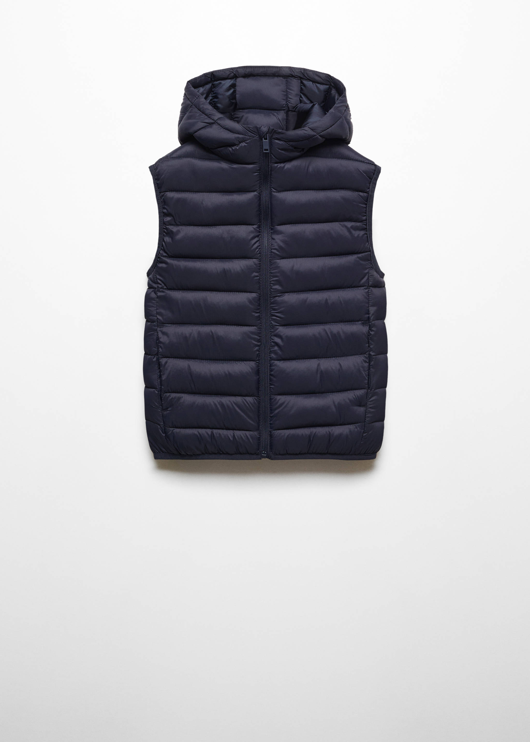 Quilted gilet with hood - Article without model