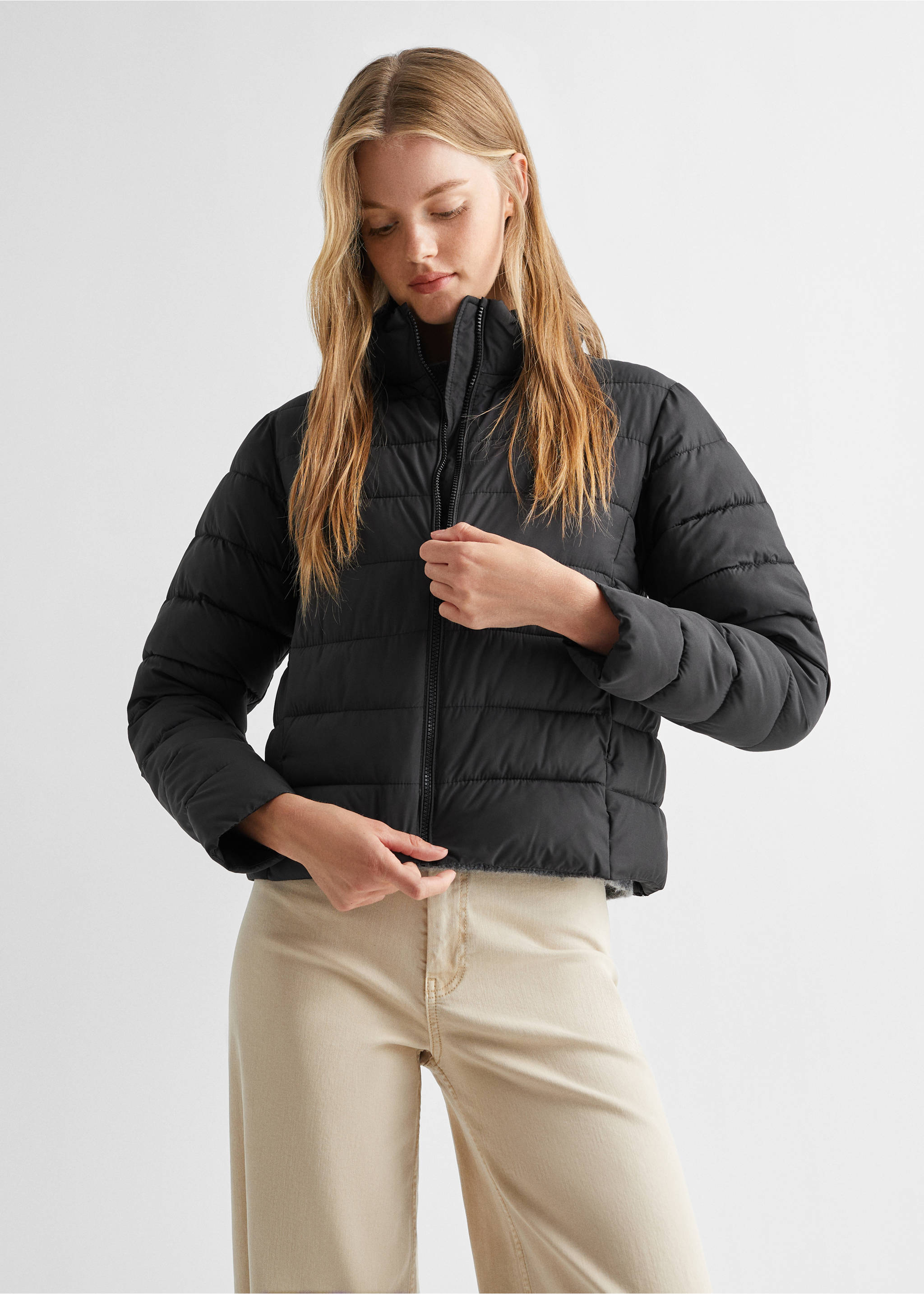 Steppjacke - Mittlere Ansicht, Schwarz. Ref: 67052009-00.