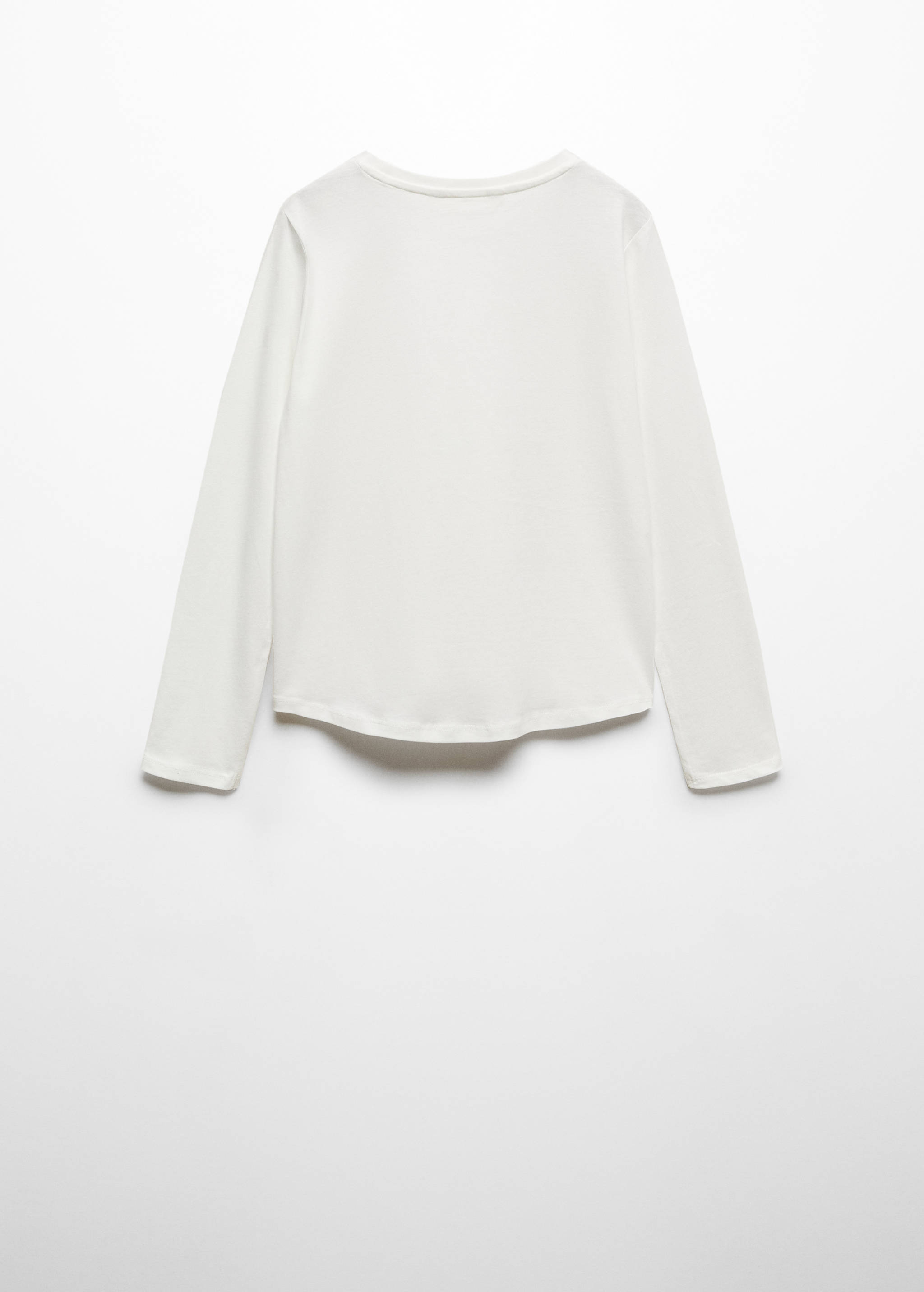 Long sleeve cotton t-shirt - Reverse of the article