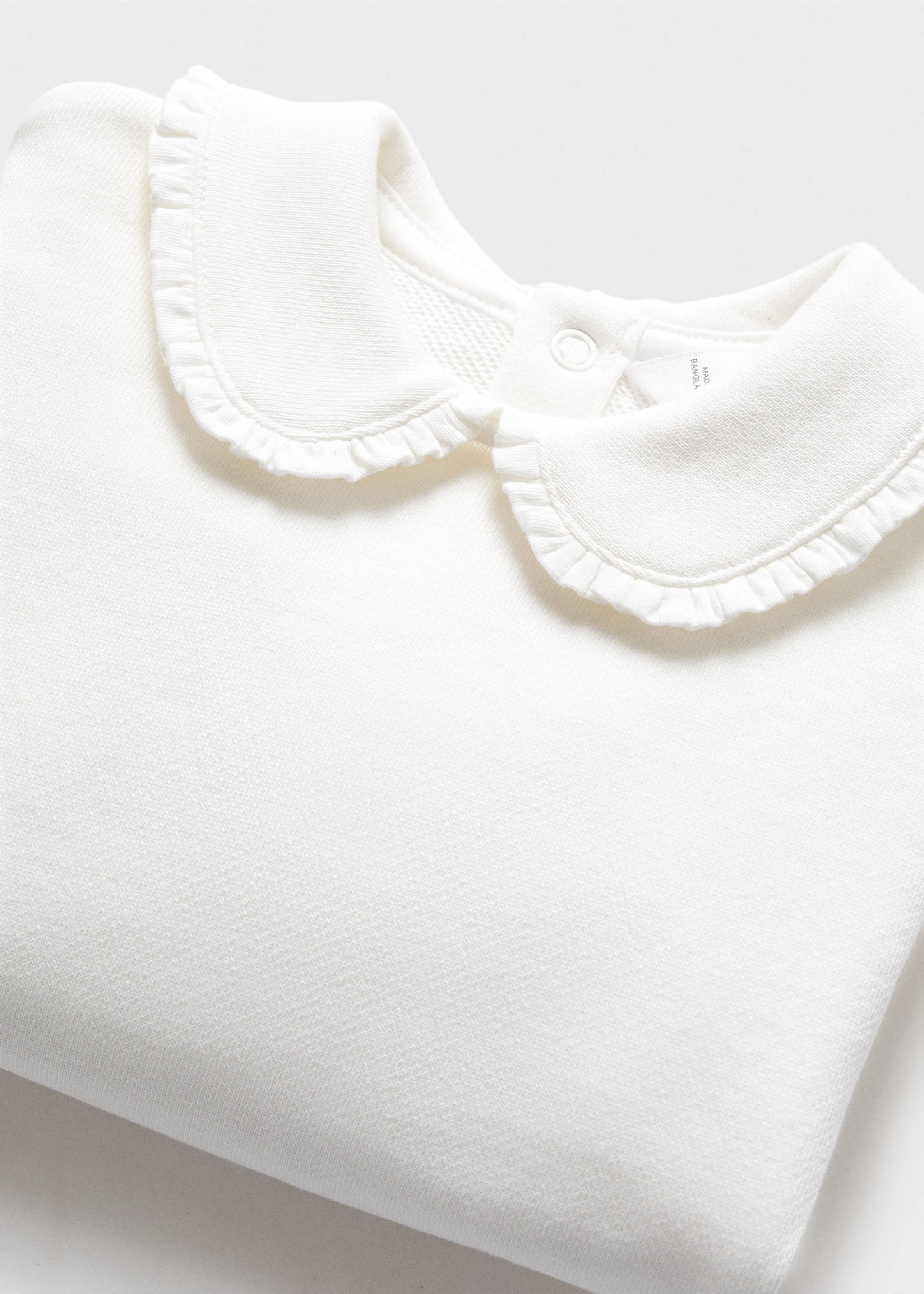 Mikina s límcem stylu babydoll - Detail zboží 8, Šedobílá. Ref: 67052534-00.