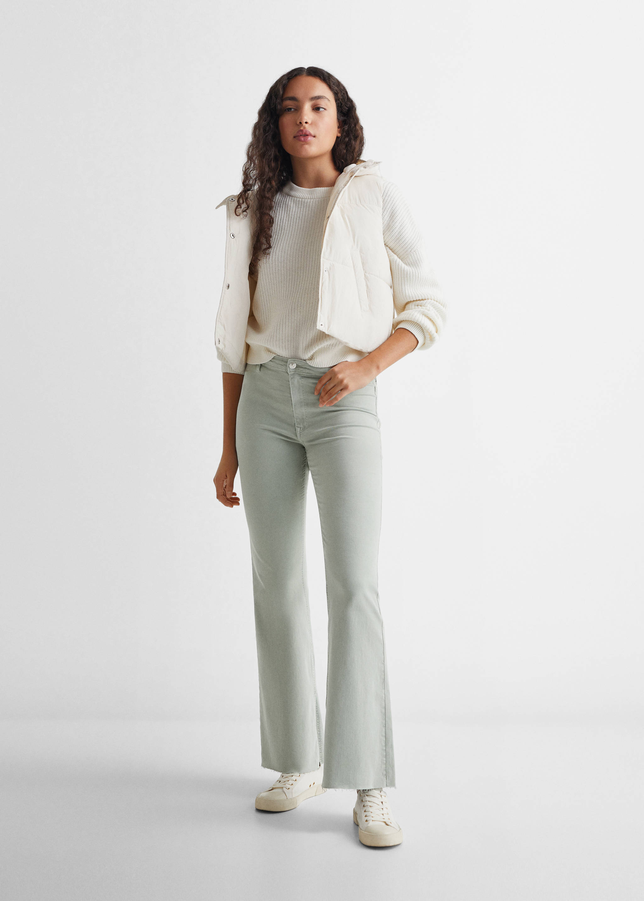 Flared jeans with opening - General plane