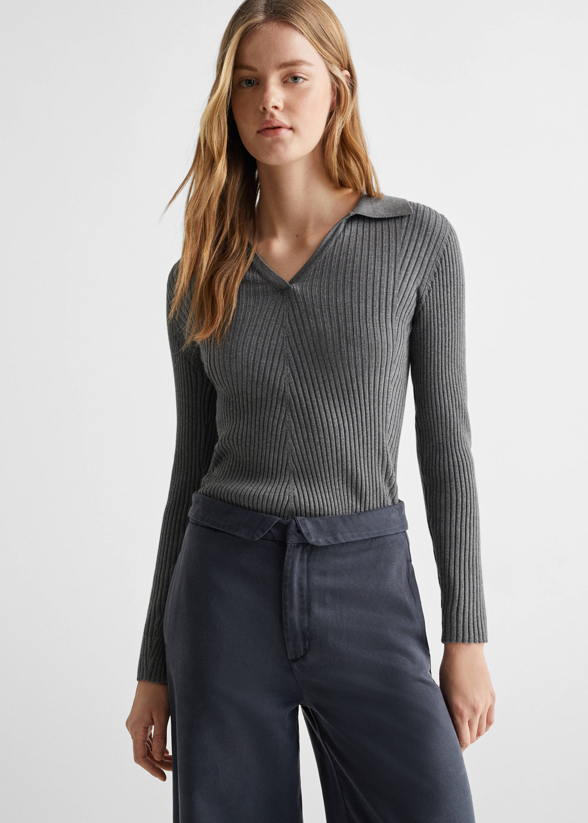 Turn-up waist trousers - Medium plane