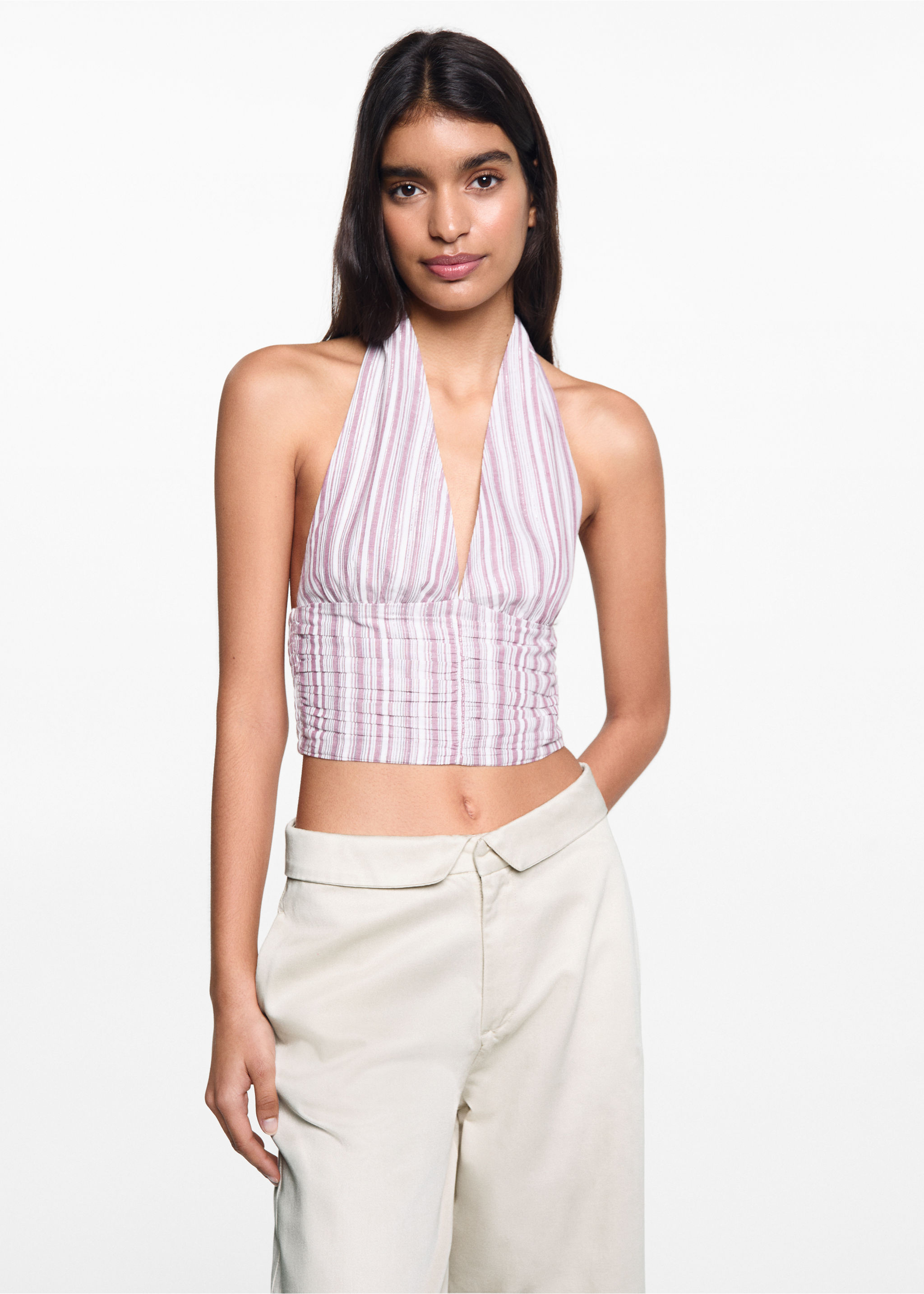 Turn-up waist trousers - Details of the article 1