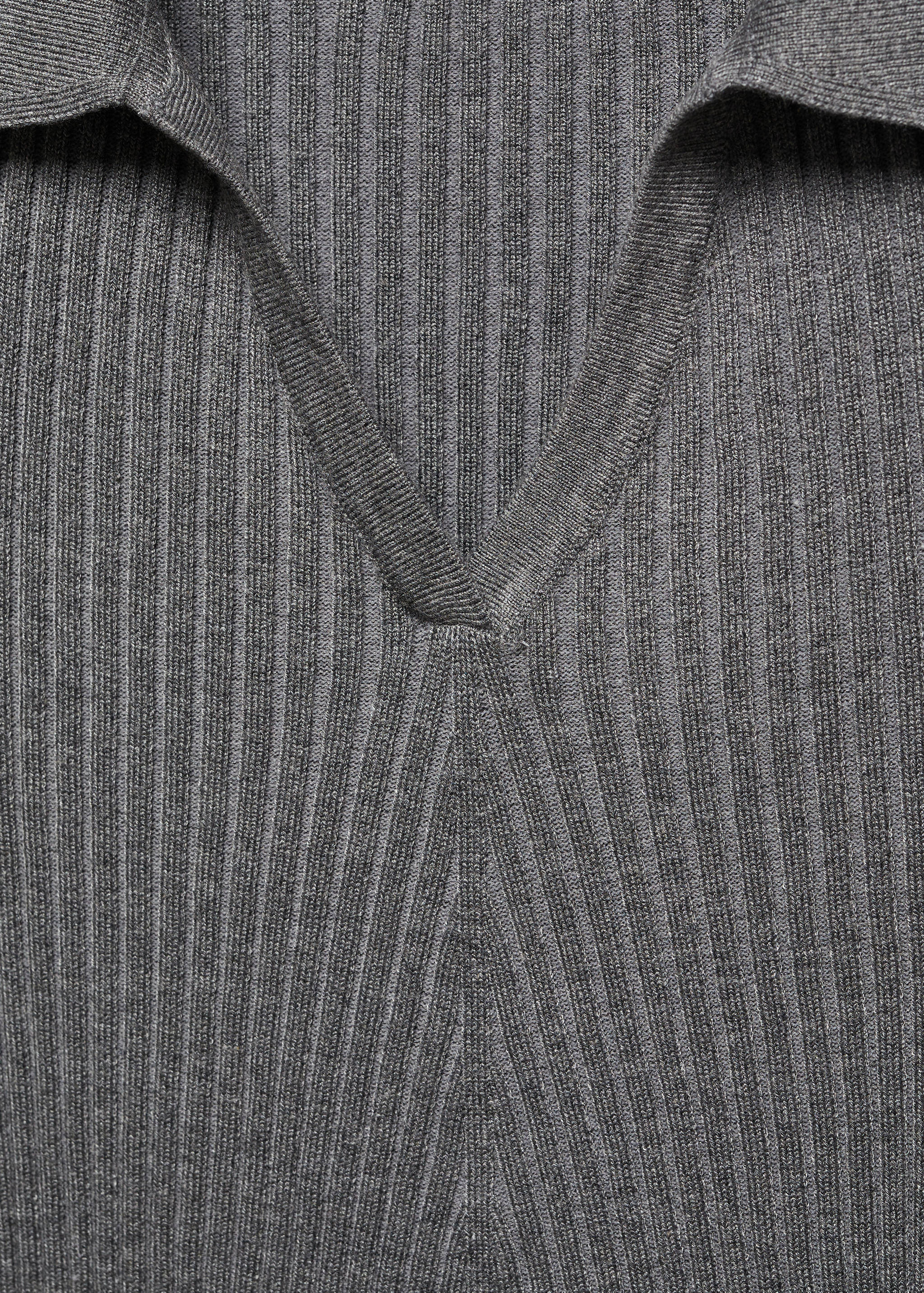 Jersey canalé cuello polo - Detalle del artículo 8