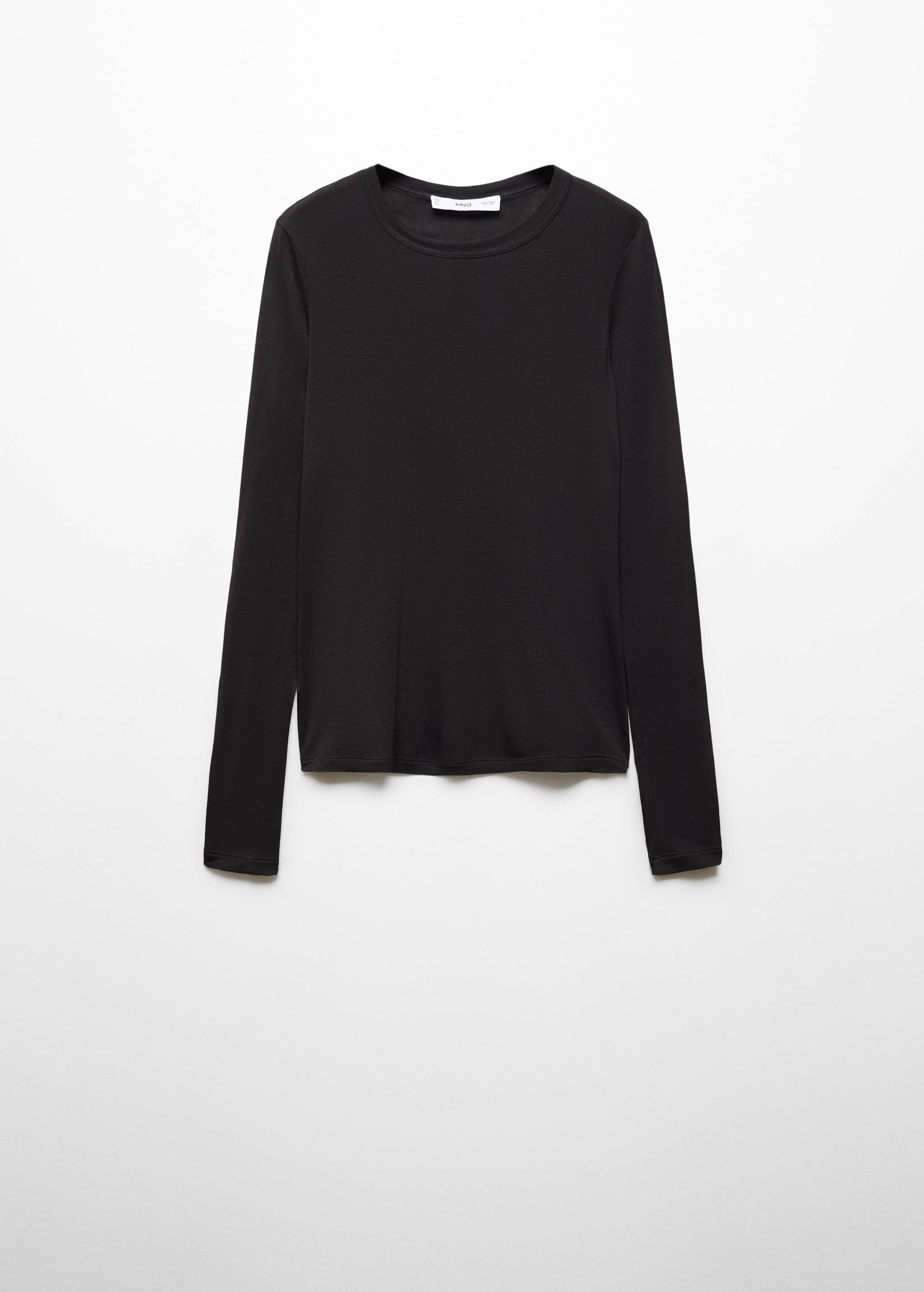 Round-neck long-sleeved t-shirt - Article without model