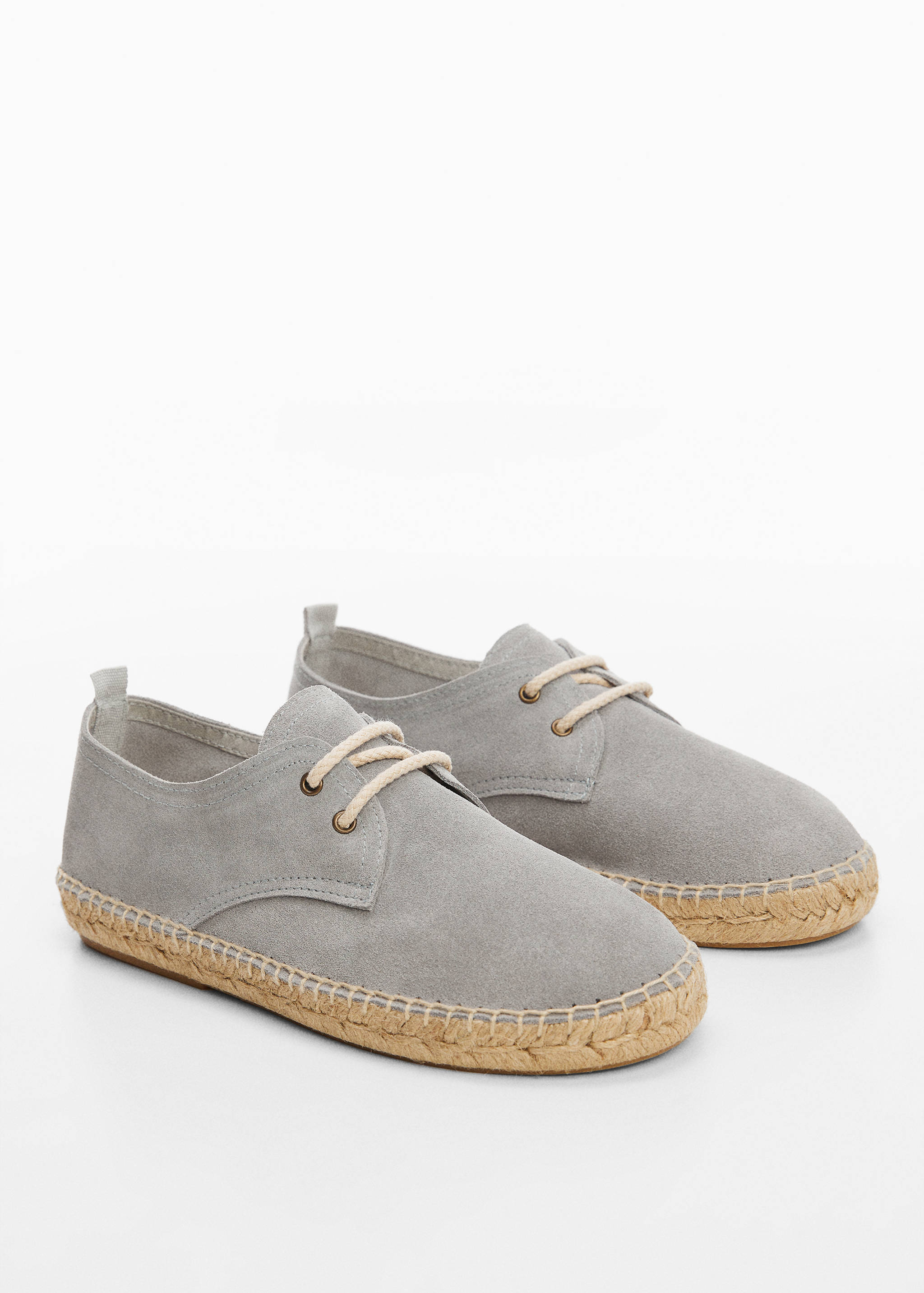 Laces suede espadrilles - Medium plane