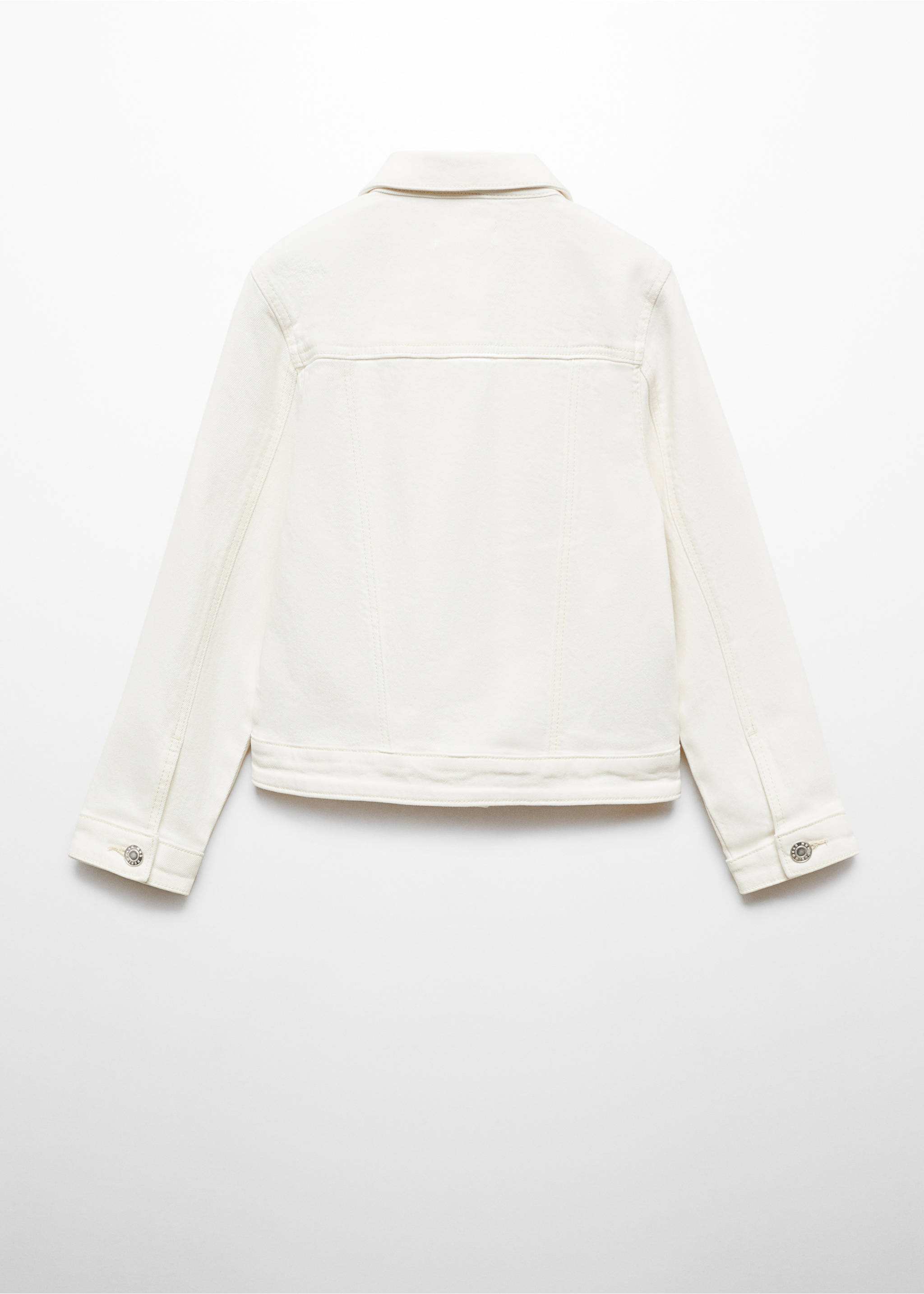 Džínová bunda s kapsami - Zadní strana zboží, Šedobílá. Ref: 67053684-00.