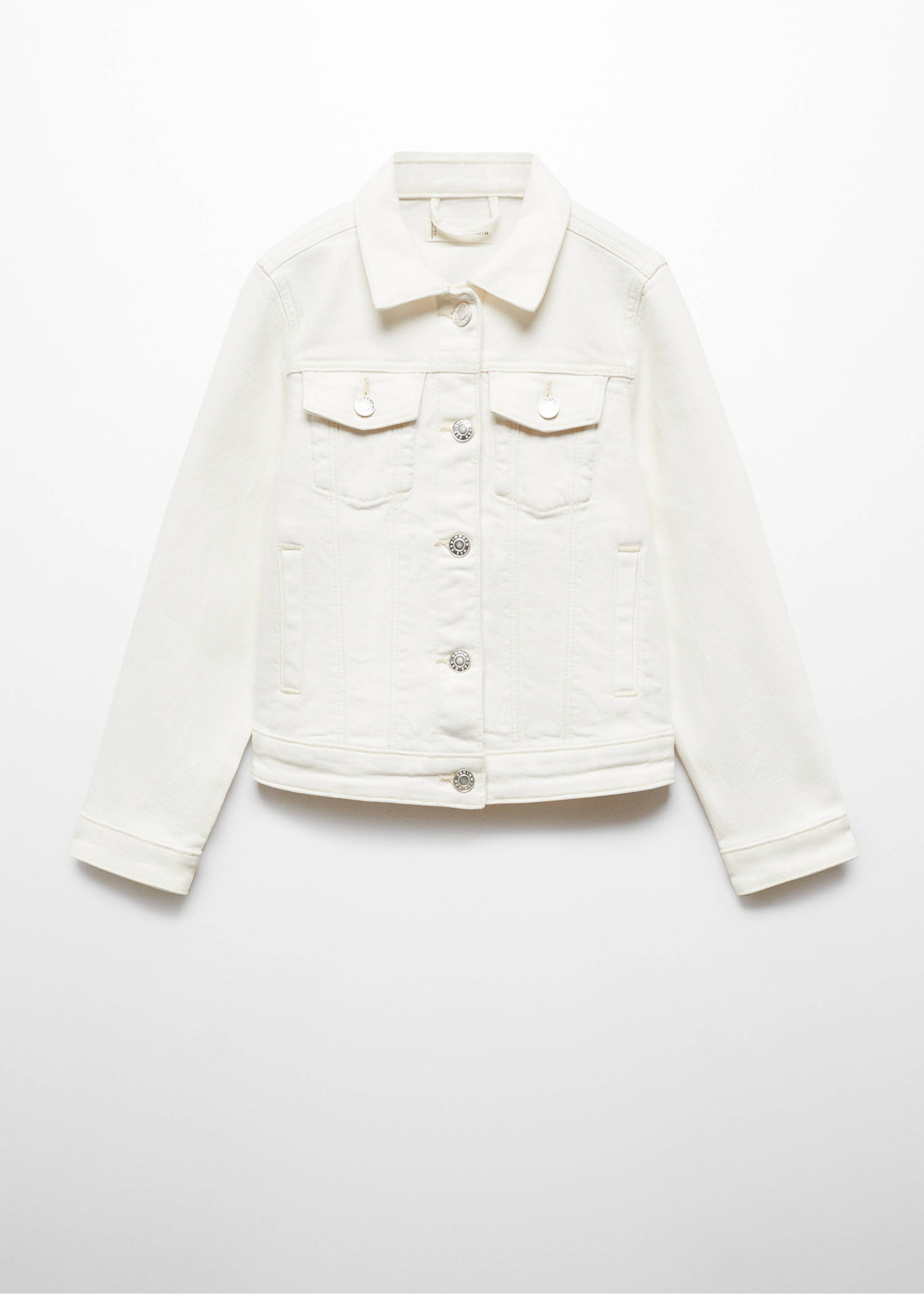 Pocketed denim jacket - Article without model, Off White. Ref: 67053684-00.