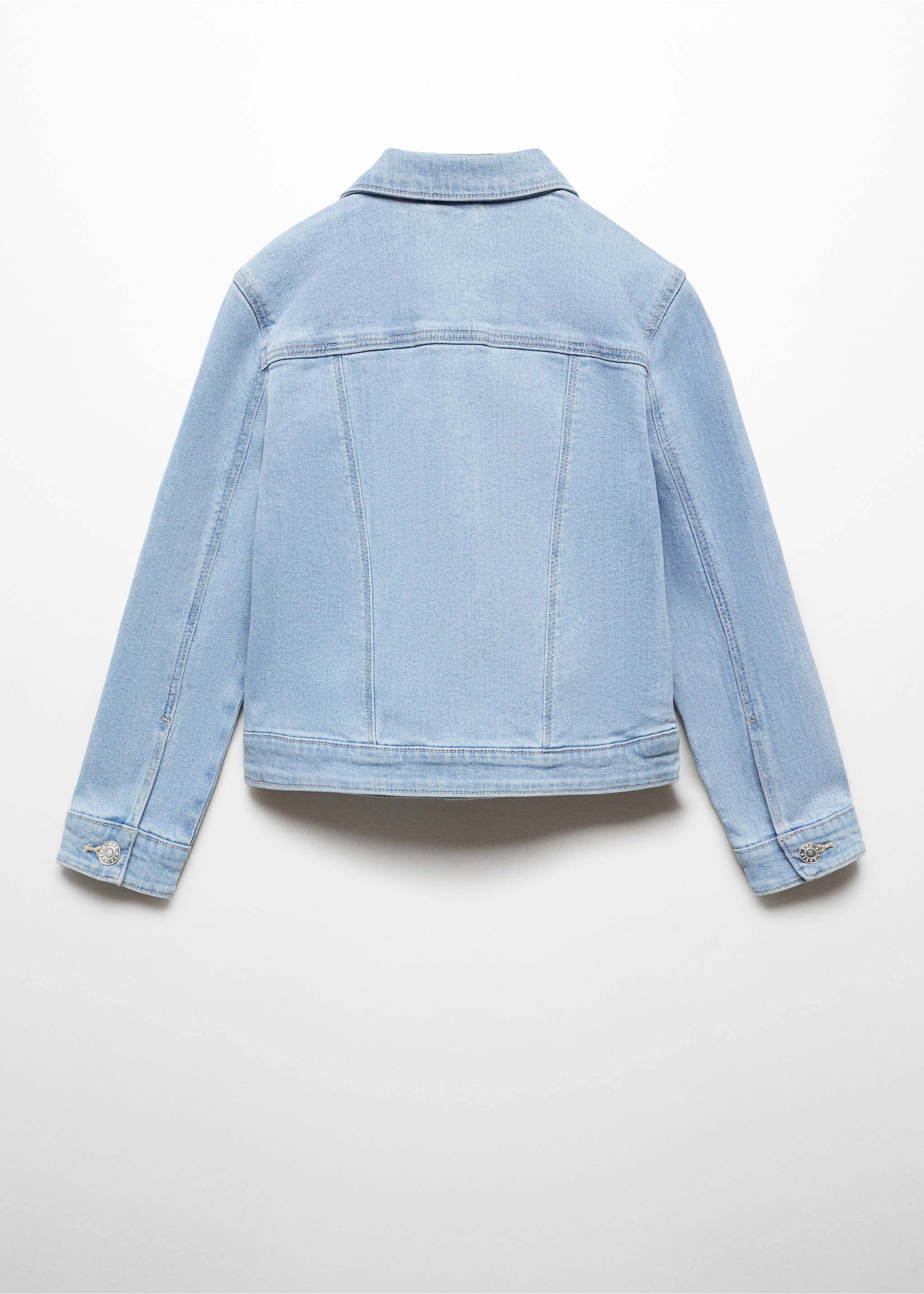 Jeansjacke mit Taschen - Rückseite des Artikels, Hellblau. Ref: 67053684-00.