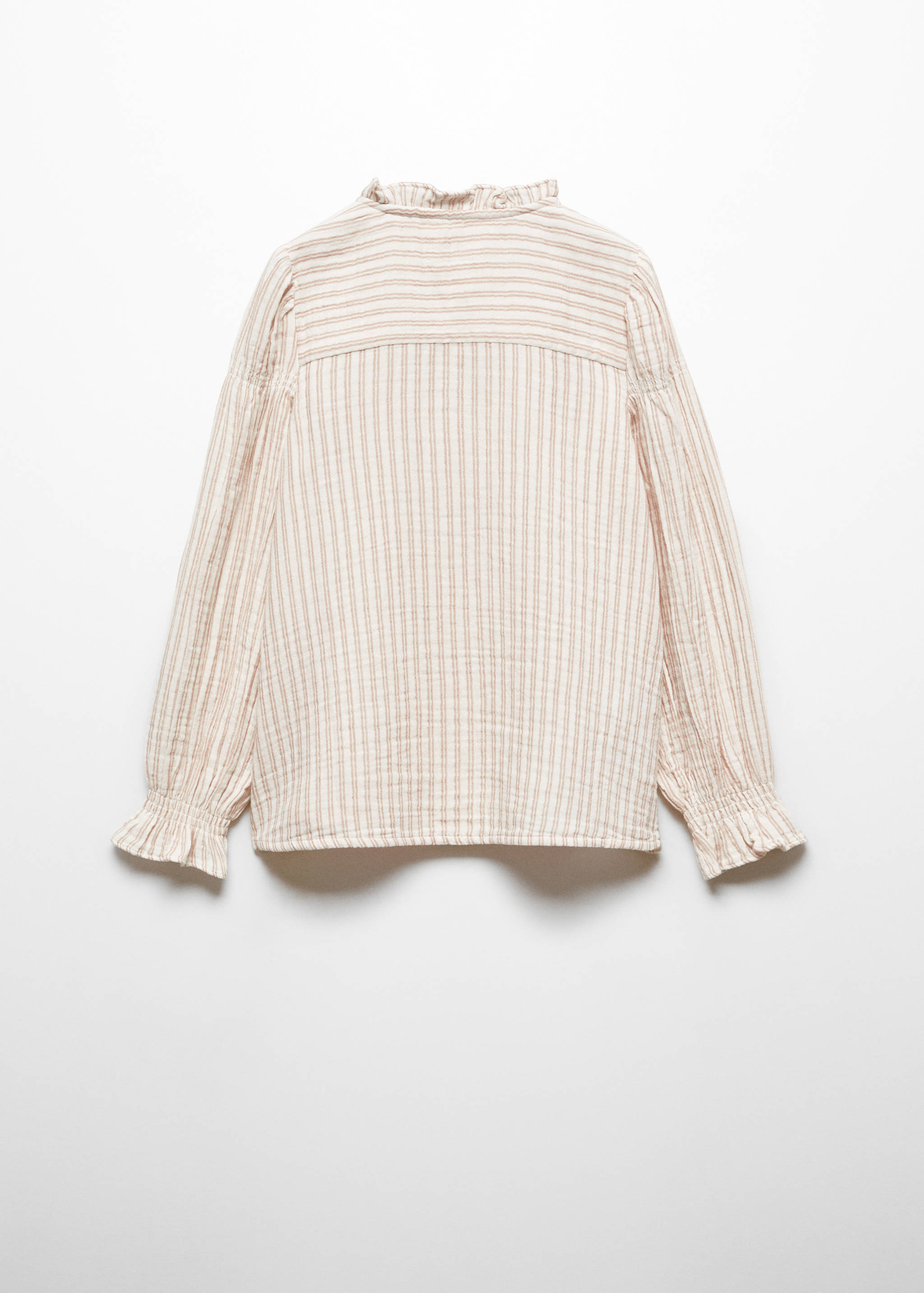 Striped cotton shirt - Reverse of the article
