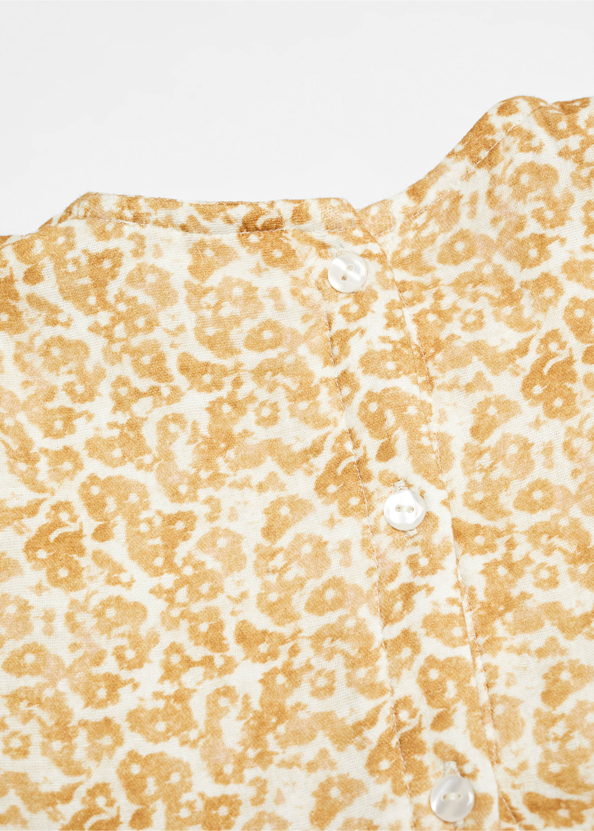 Sukienka bawełniana w kwiaty - Szczegóły artykułu 0, Średni Brązowy. Ref: 67053689-00.