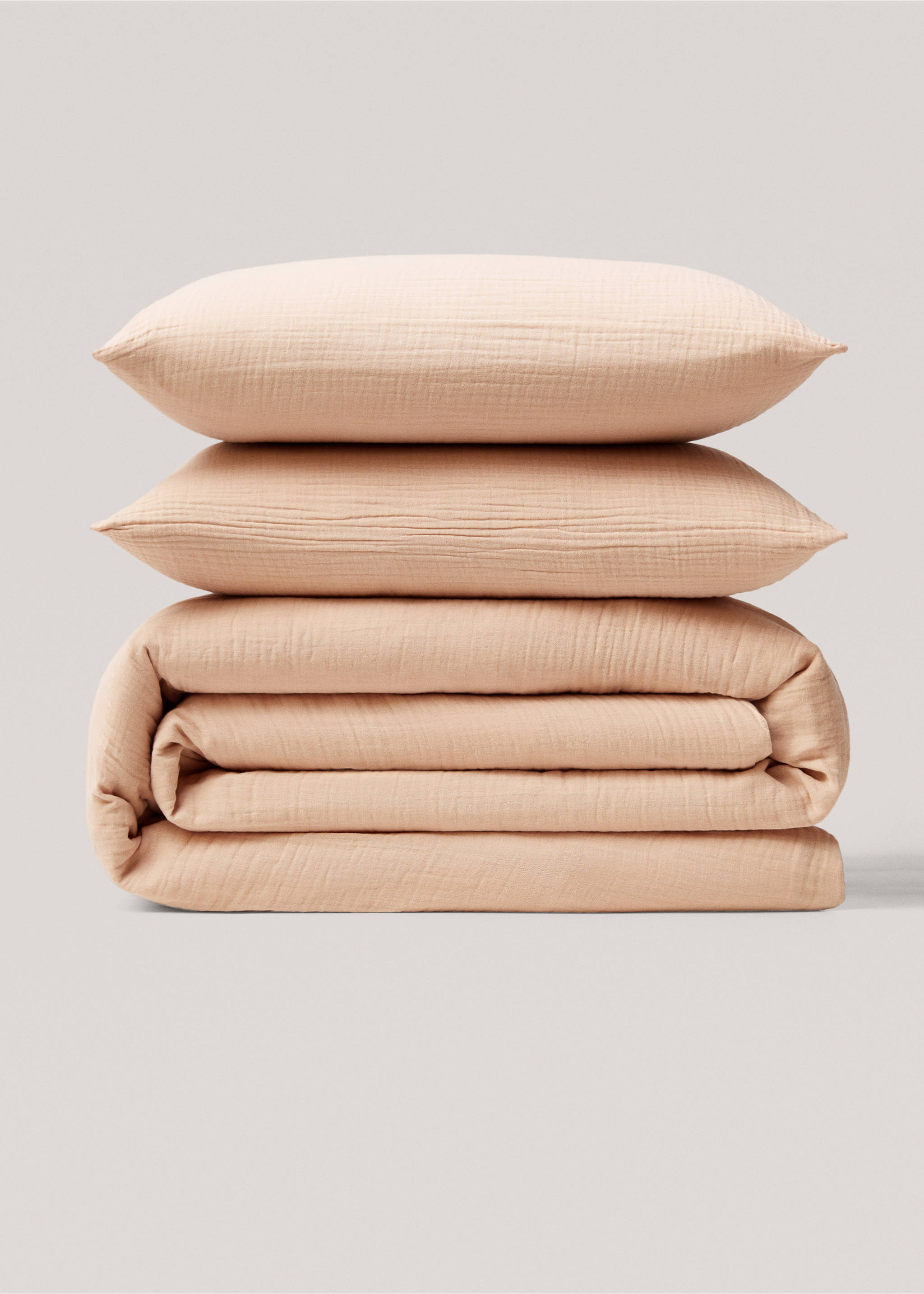 Cotton gauze duvet cover superking bed - Article without model, Peach. Ref: 67054017-00.