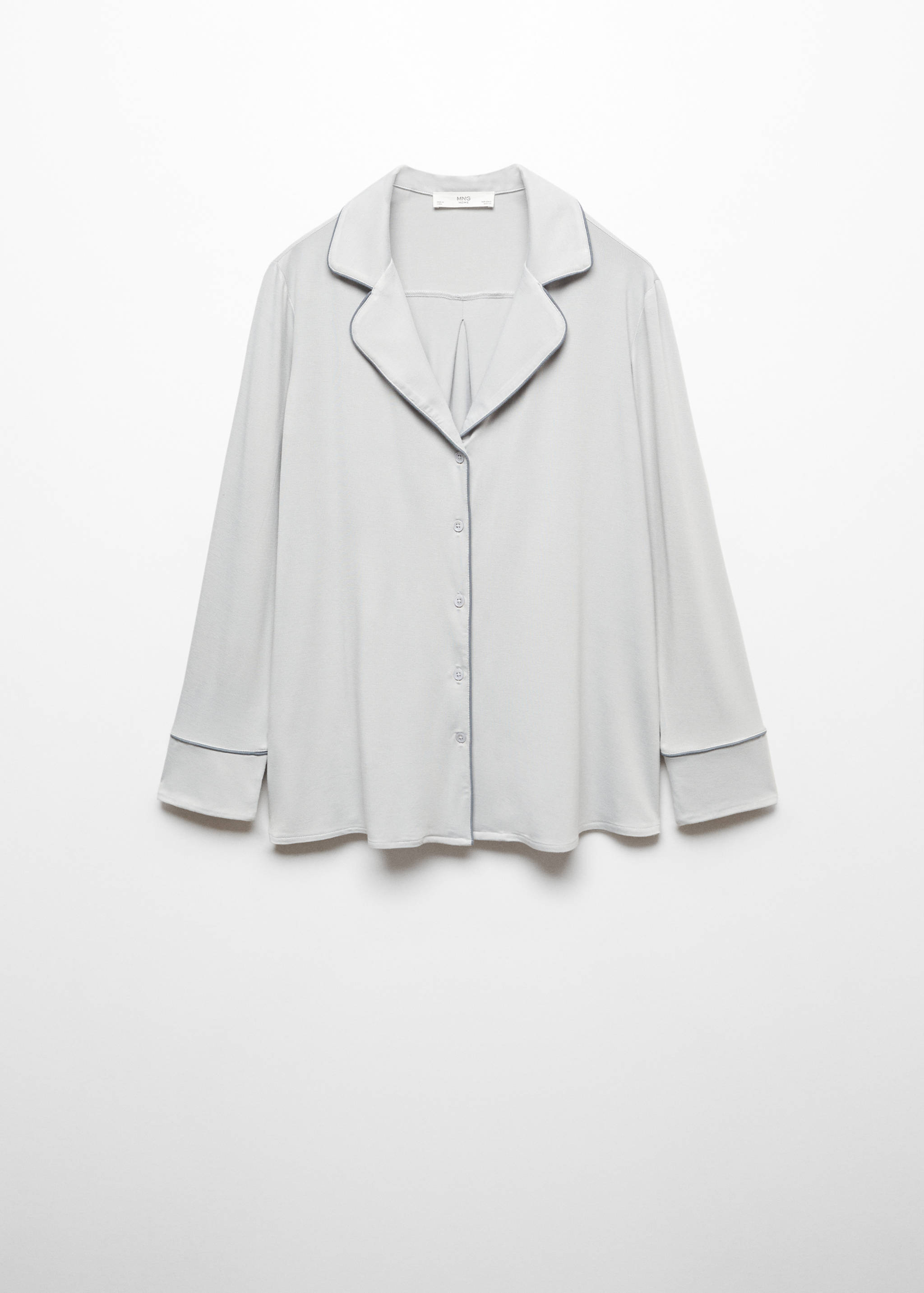 Pyjamahemd mit Borte - Artikel ohne Model