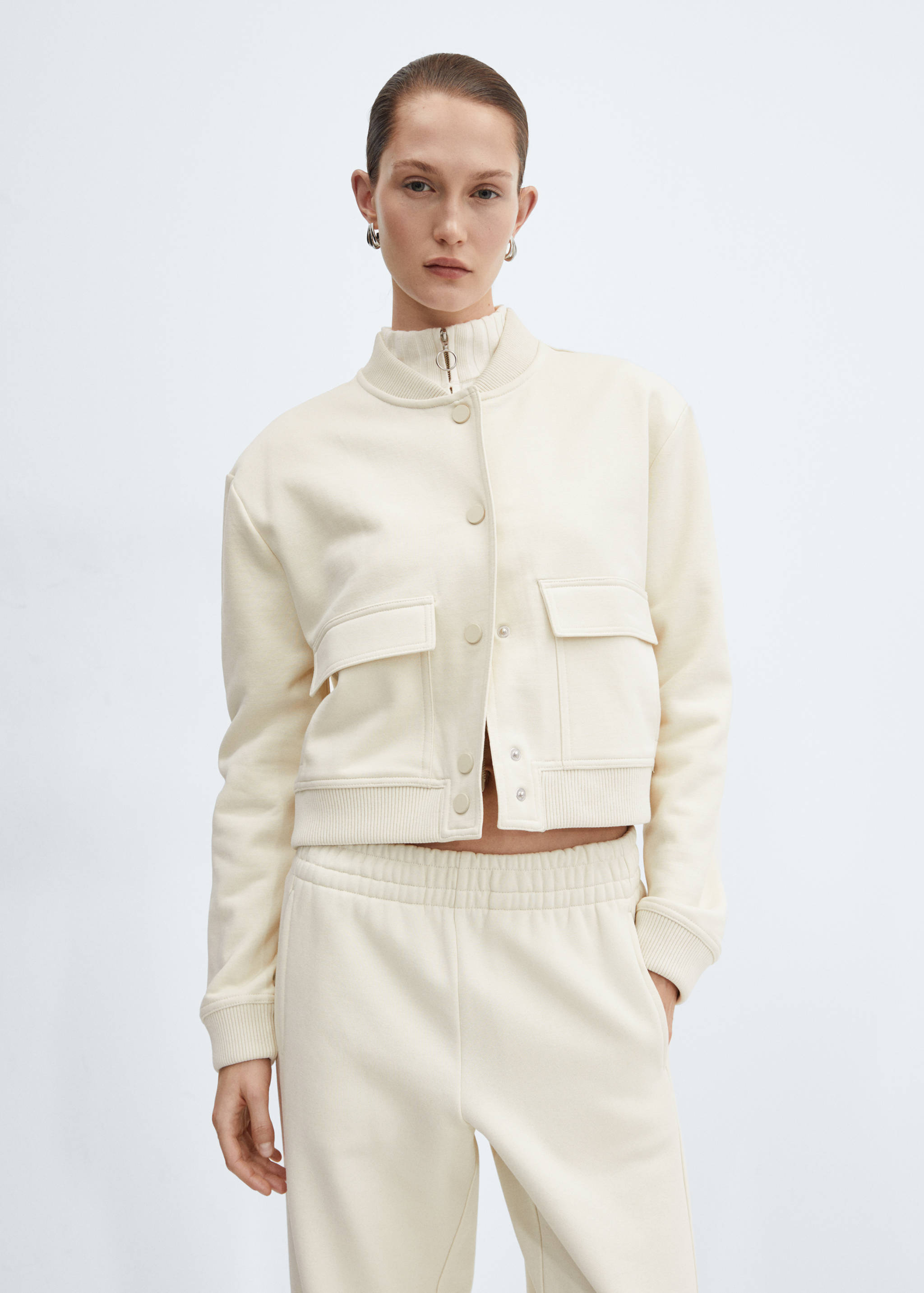 Veste bomber coton - Plan moyen