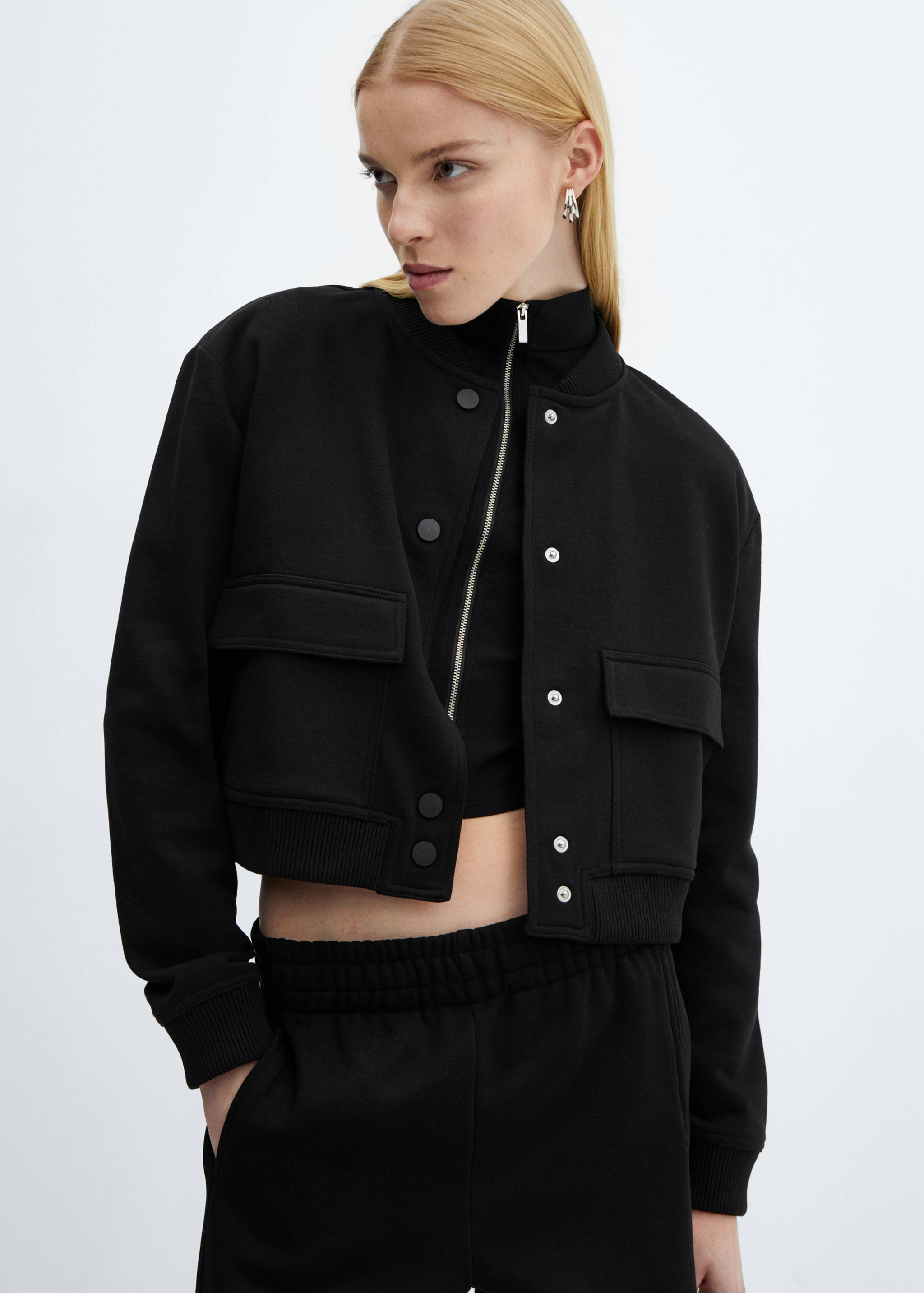 Veste bomber coton - Plan moyen