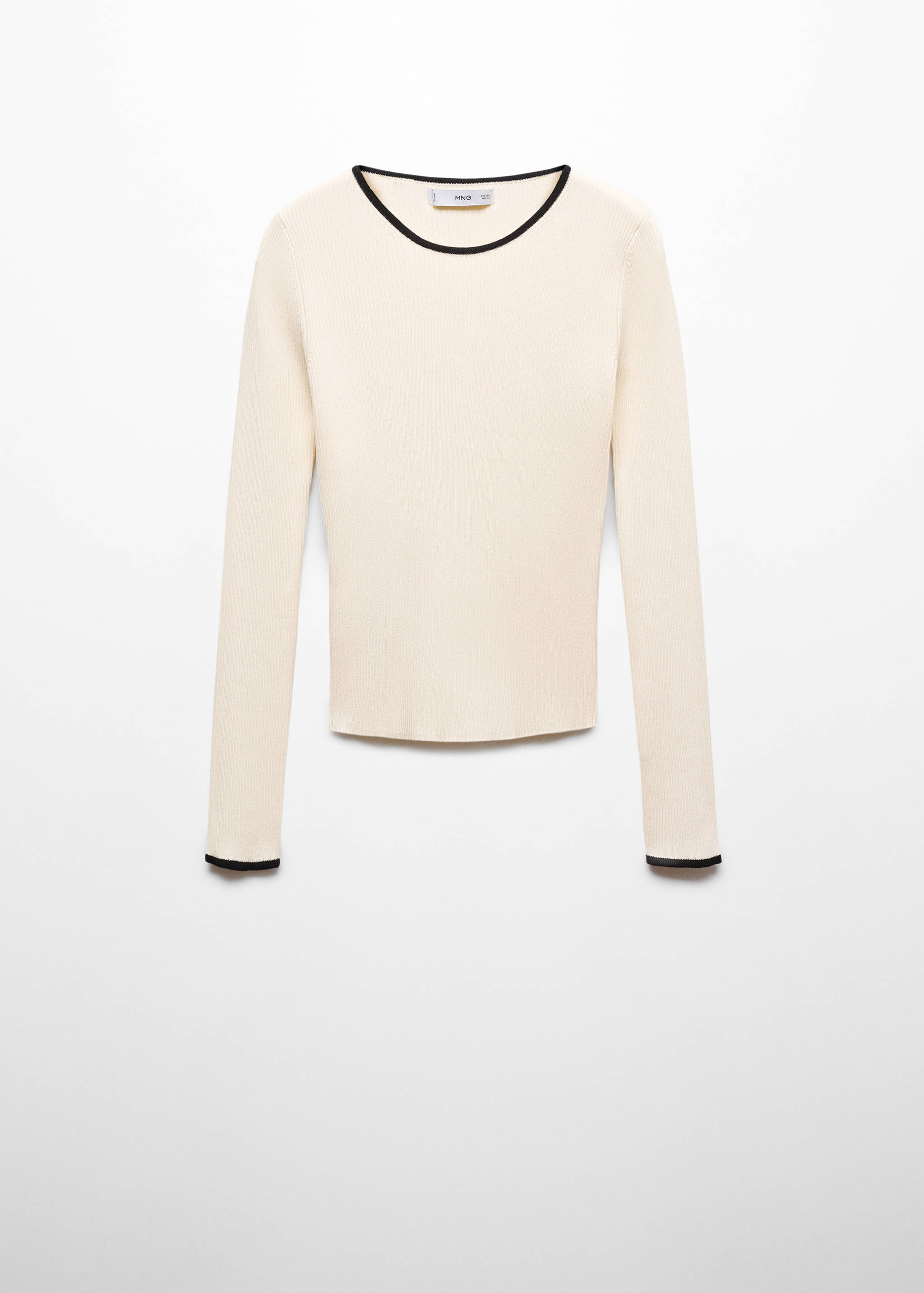 Contrast trim sweater - Article without model