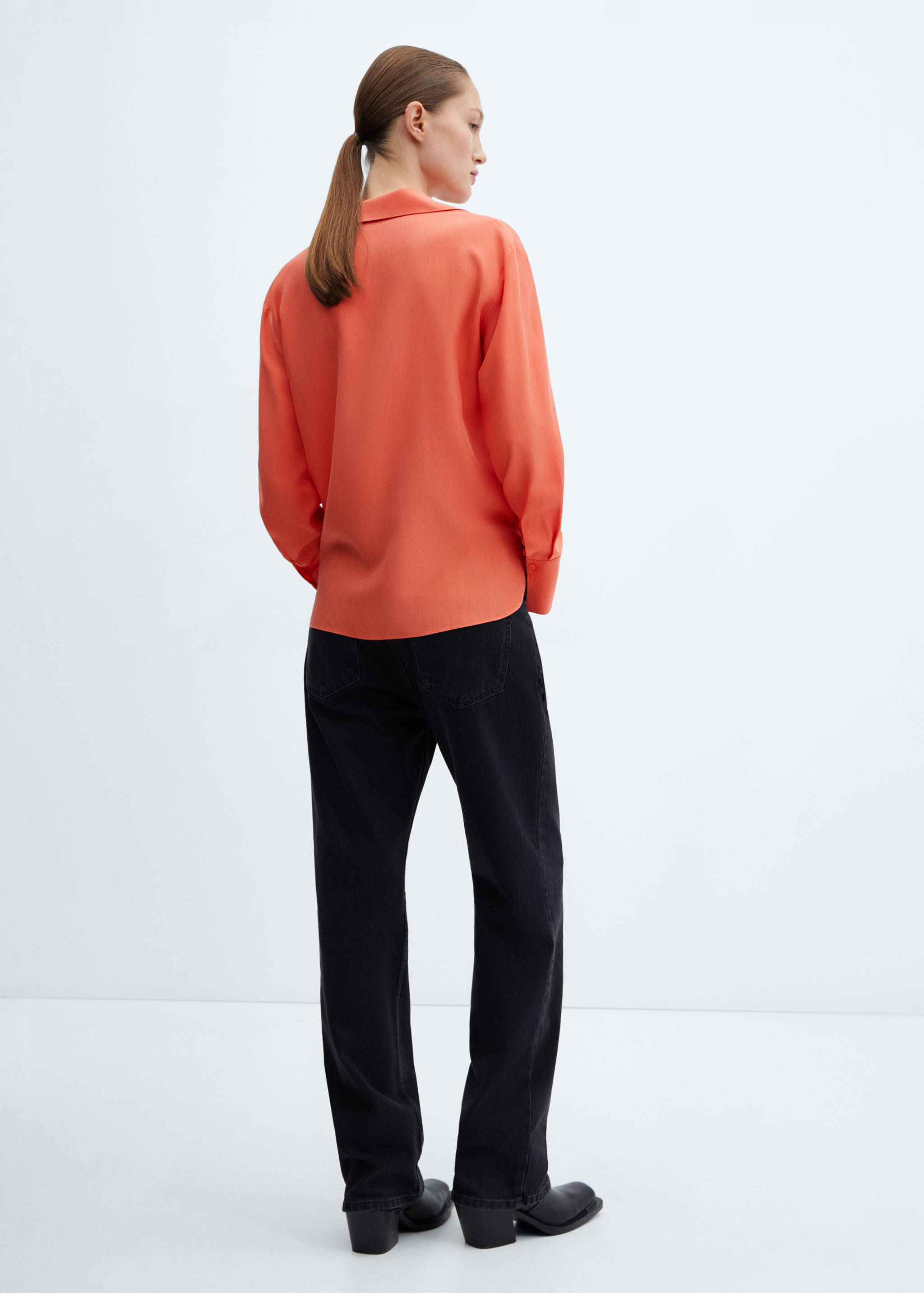 Lyocell fluid shirt - Reverse of the article