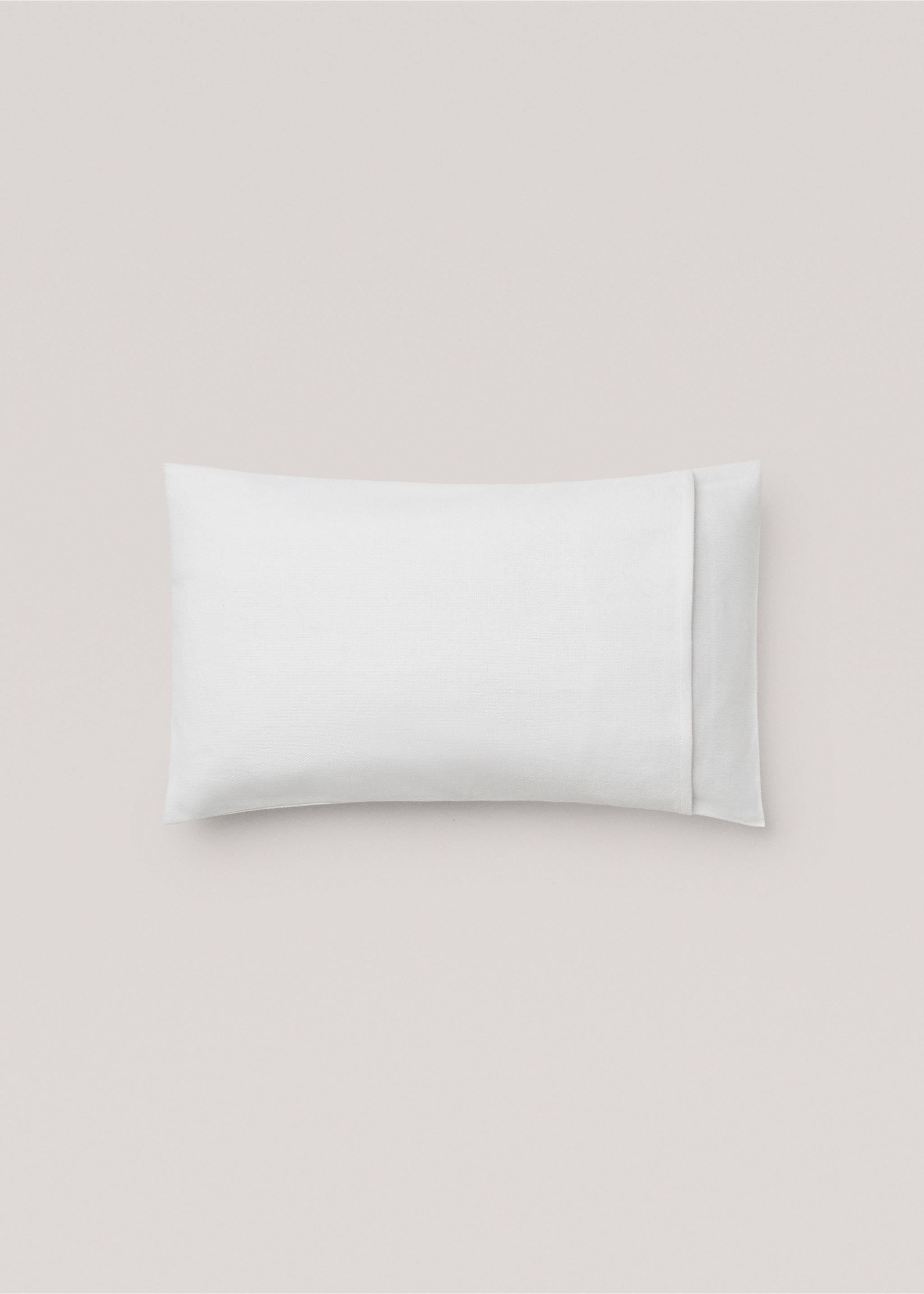 Housse de coussin coton texture 30x50 cm - Détail de l'article 1, Blanc cassé. Ref: 67054048-00.