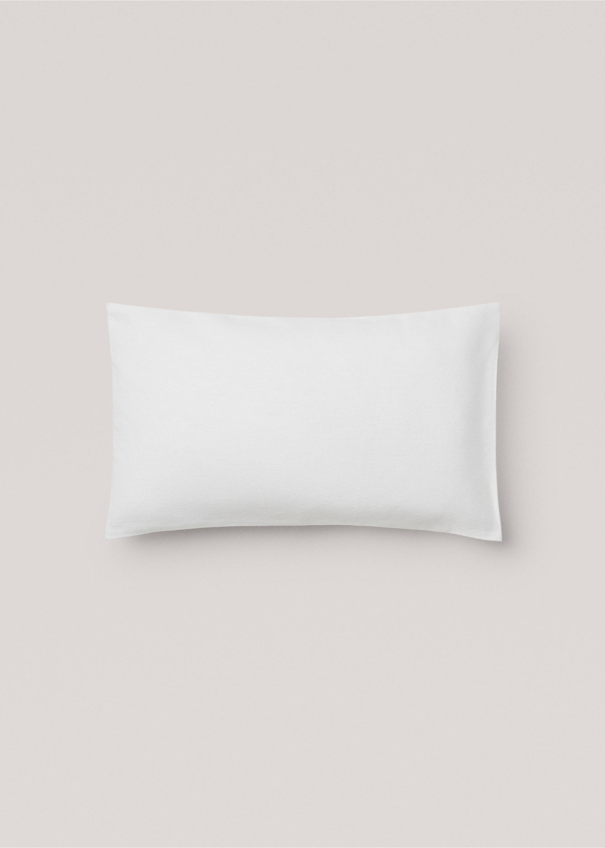Housse de coussin coton texture 30x50 cm - Article sans modèle, Blanc cassé. Ref: 67054048-00.