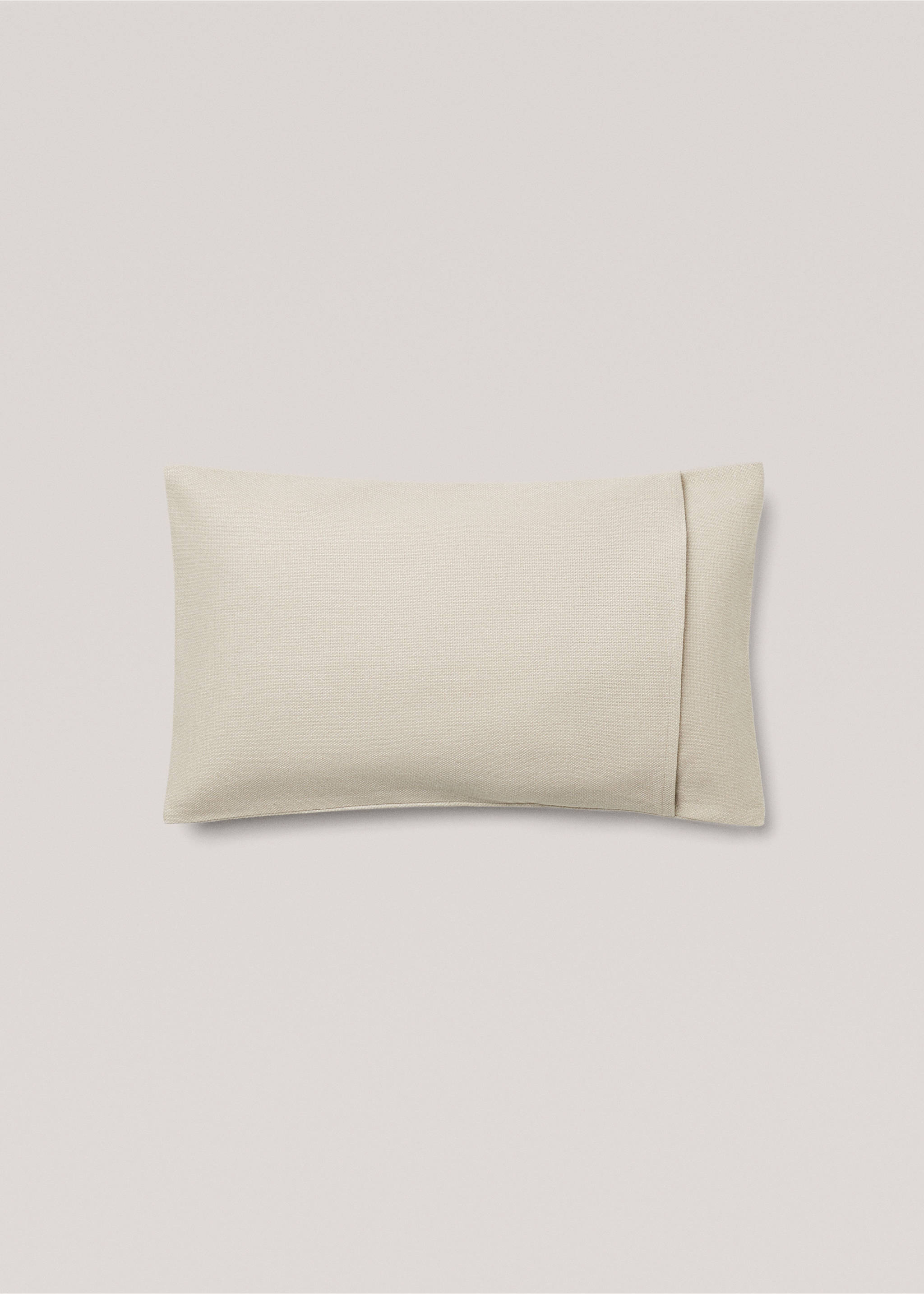 Housse de coussin coton texture 30x50 cm - Détail de l'article 1, Sable. Ref: 67054048-00.