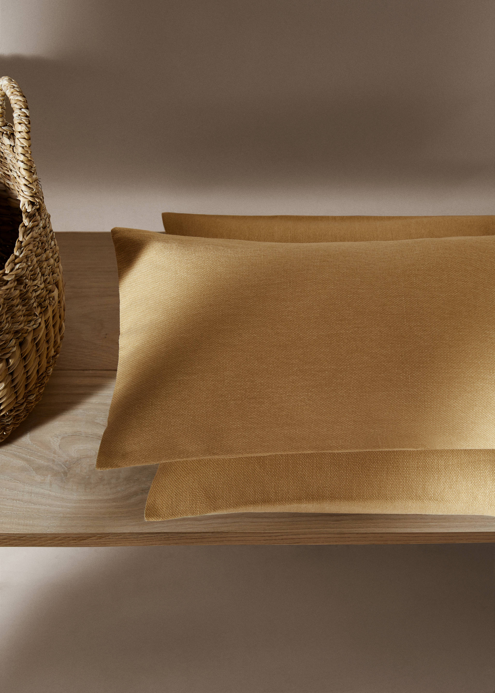 Housse de coussin coton texture 30x50 cm - Plan général