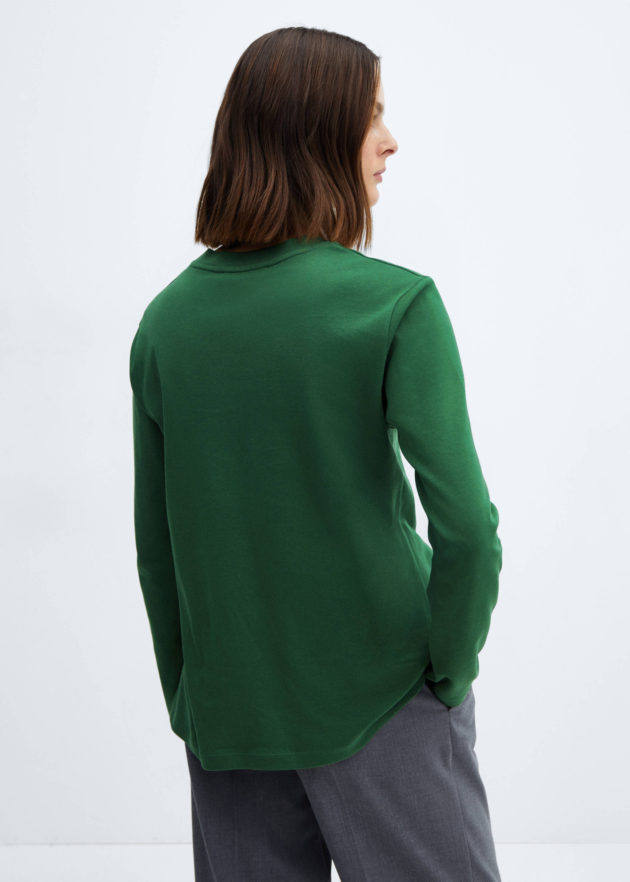 Premium-Baumwoll-T-Shirt - Rückseite des Artikels