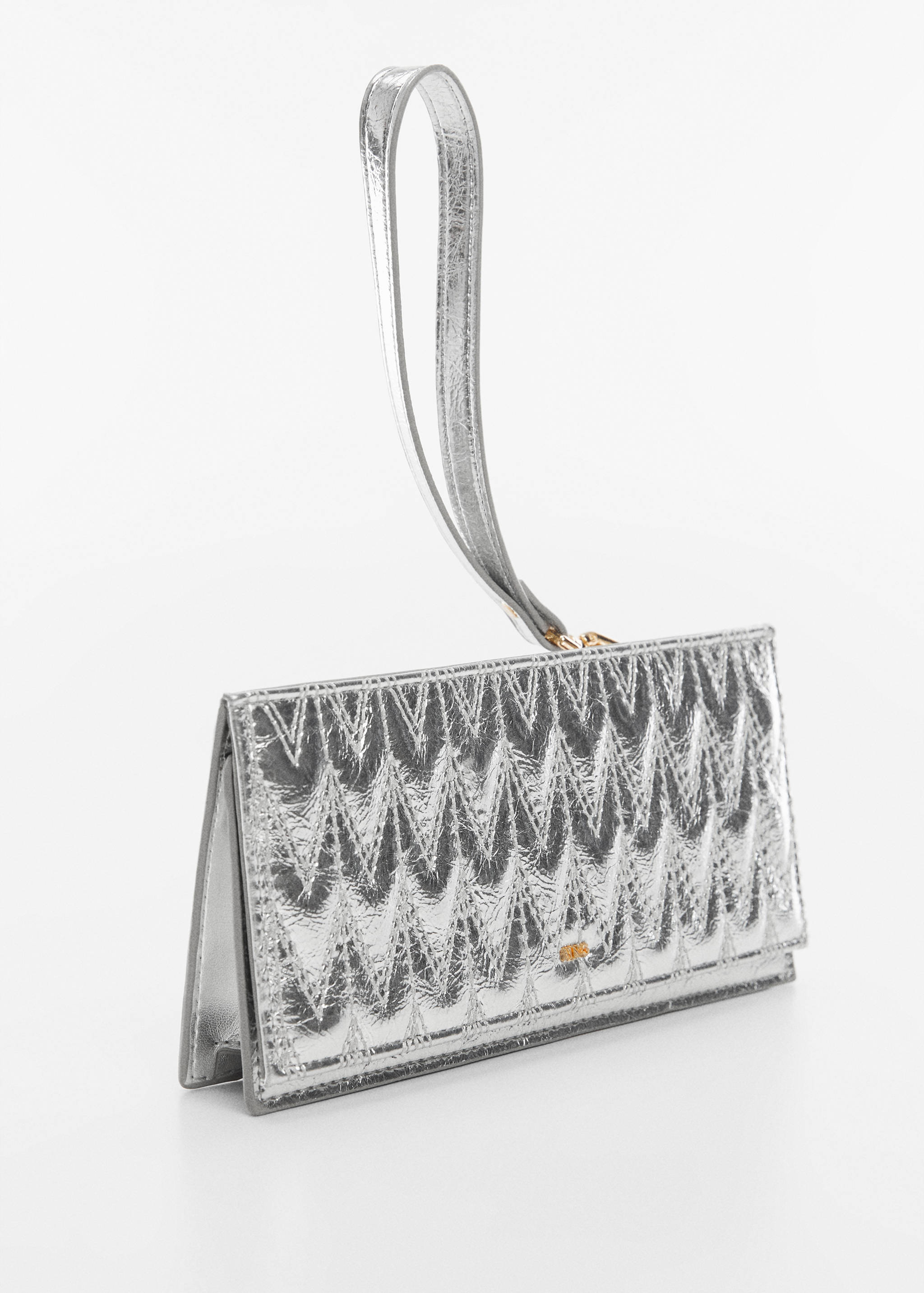 Portefeuille matelassé logo - Plan moyen