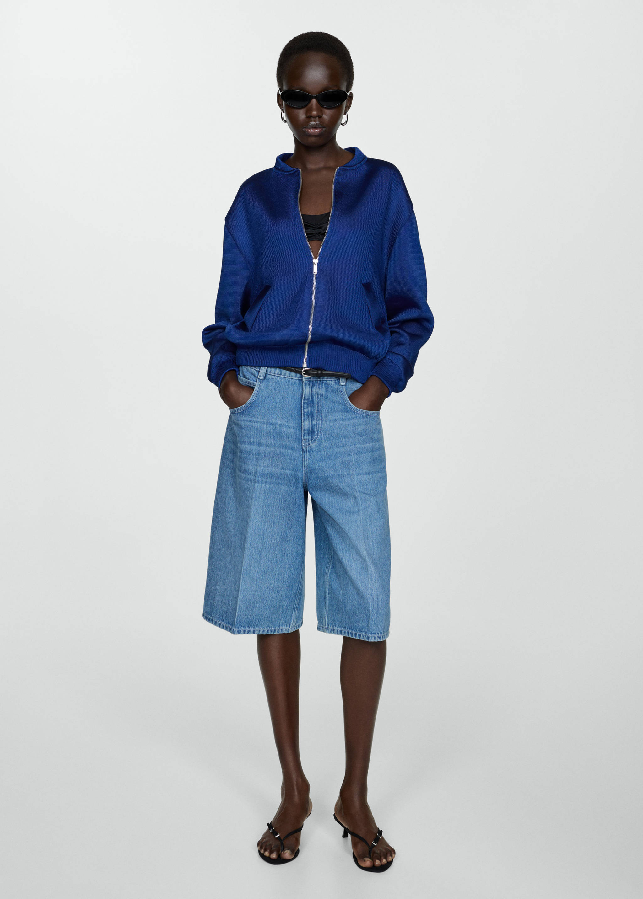 Strick-Bomberjacke - Allgemeine Ansicht